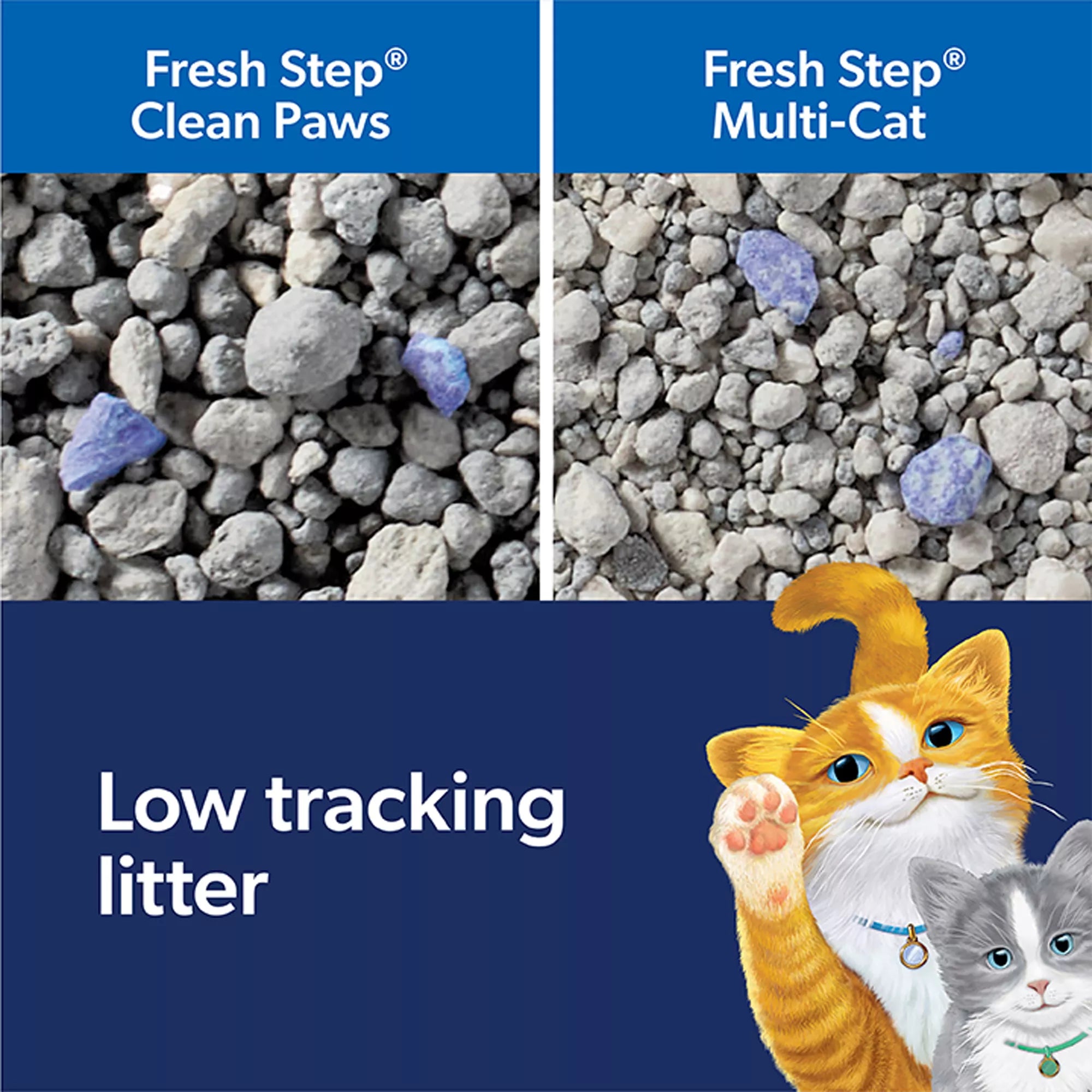Fresh Step Clean Paws with Febreze Multi-Cat Clumping Cat Litter - Scented, Low Dust Litter