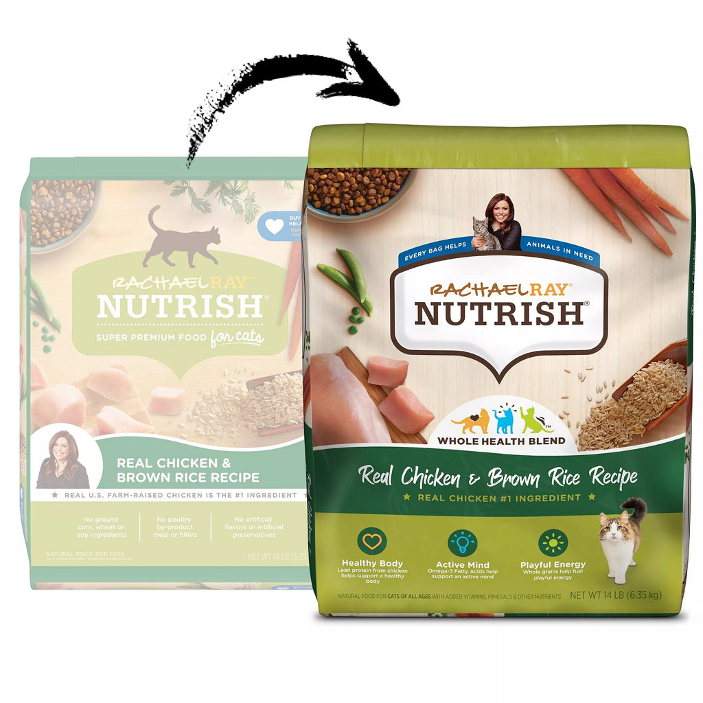 Rachael Ray Nutrish Dry Cat Food All Ages - Chicken, Brown Rice