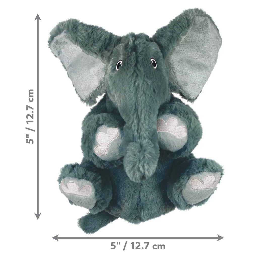 KONG Kiddos Comfort Elephant Dog Toy - Plush, Squeaker