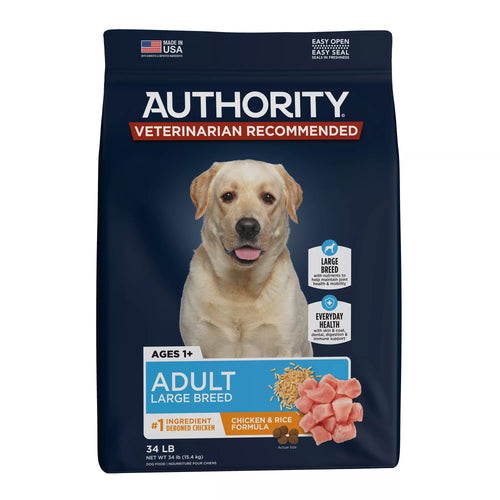 Authority Everyday Health Large Breed Adult Dog Food - Dry - Chicken & Rice