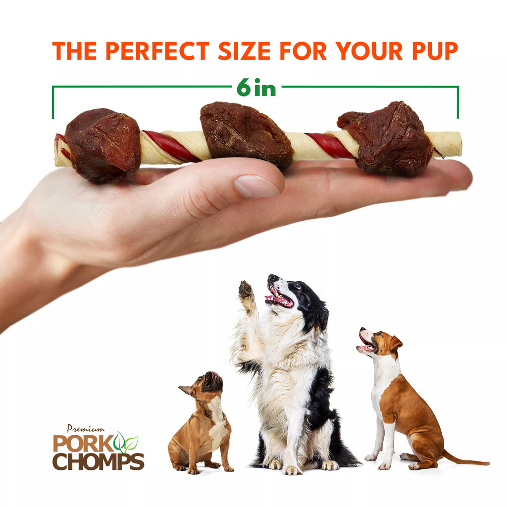 Pork Chomps Rawhide-Free Meaty Skewers Dog Treat