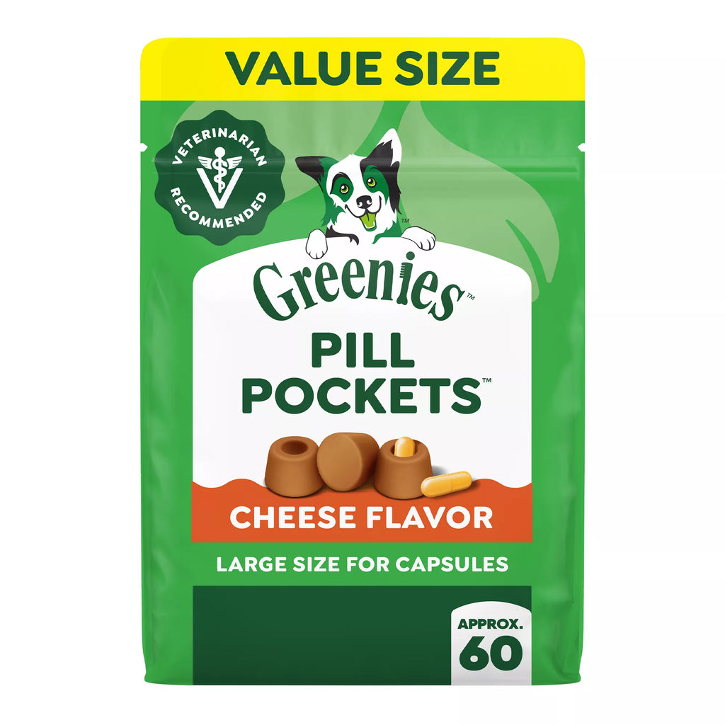 Greenies Pill Pockets Dog Treats for Capsules - Cheese