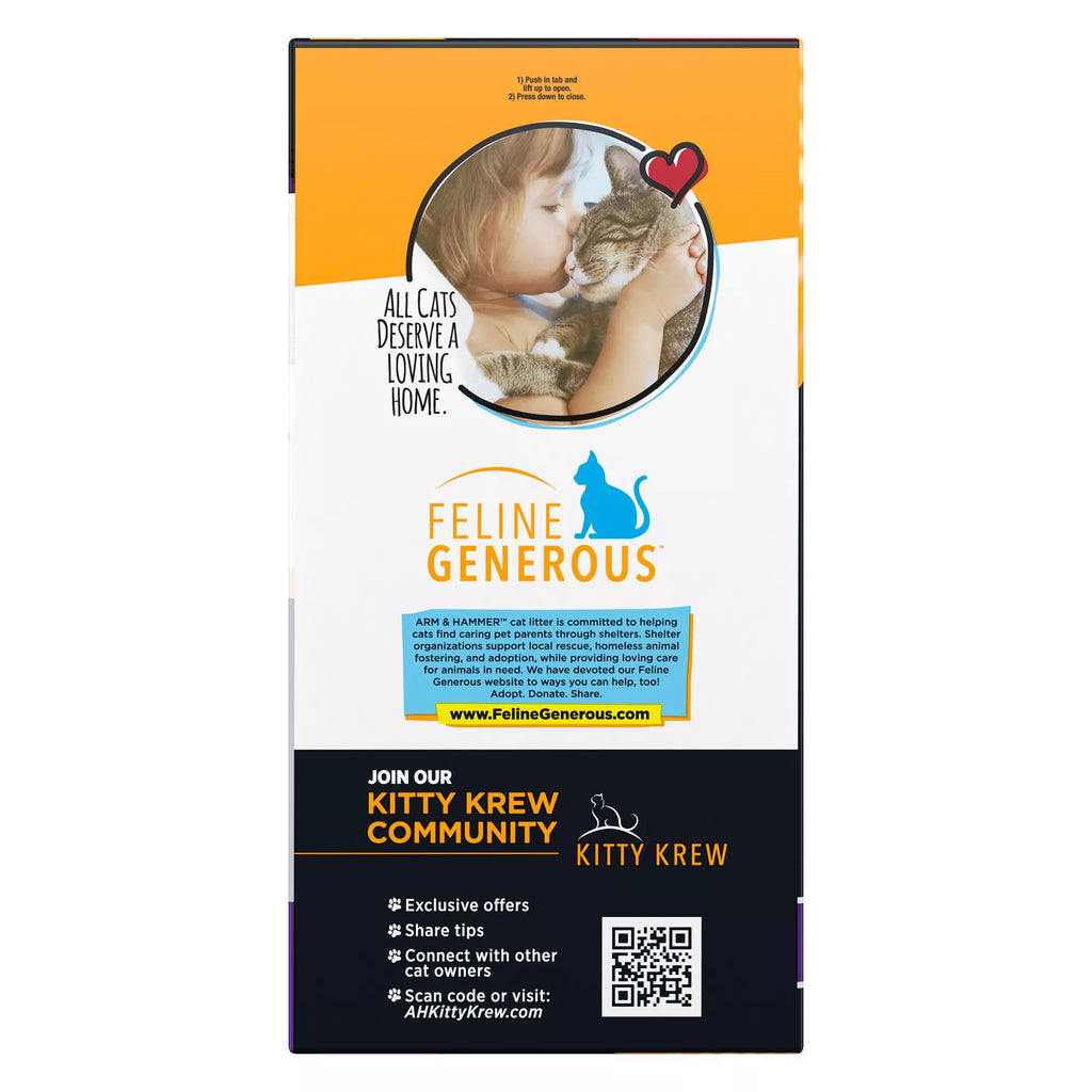Arm & Hammer Clump & Seal Slide Multi-Cat Clumping Cat Litter - Low Dust Litter