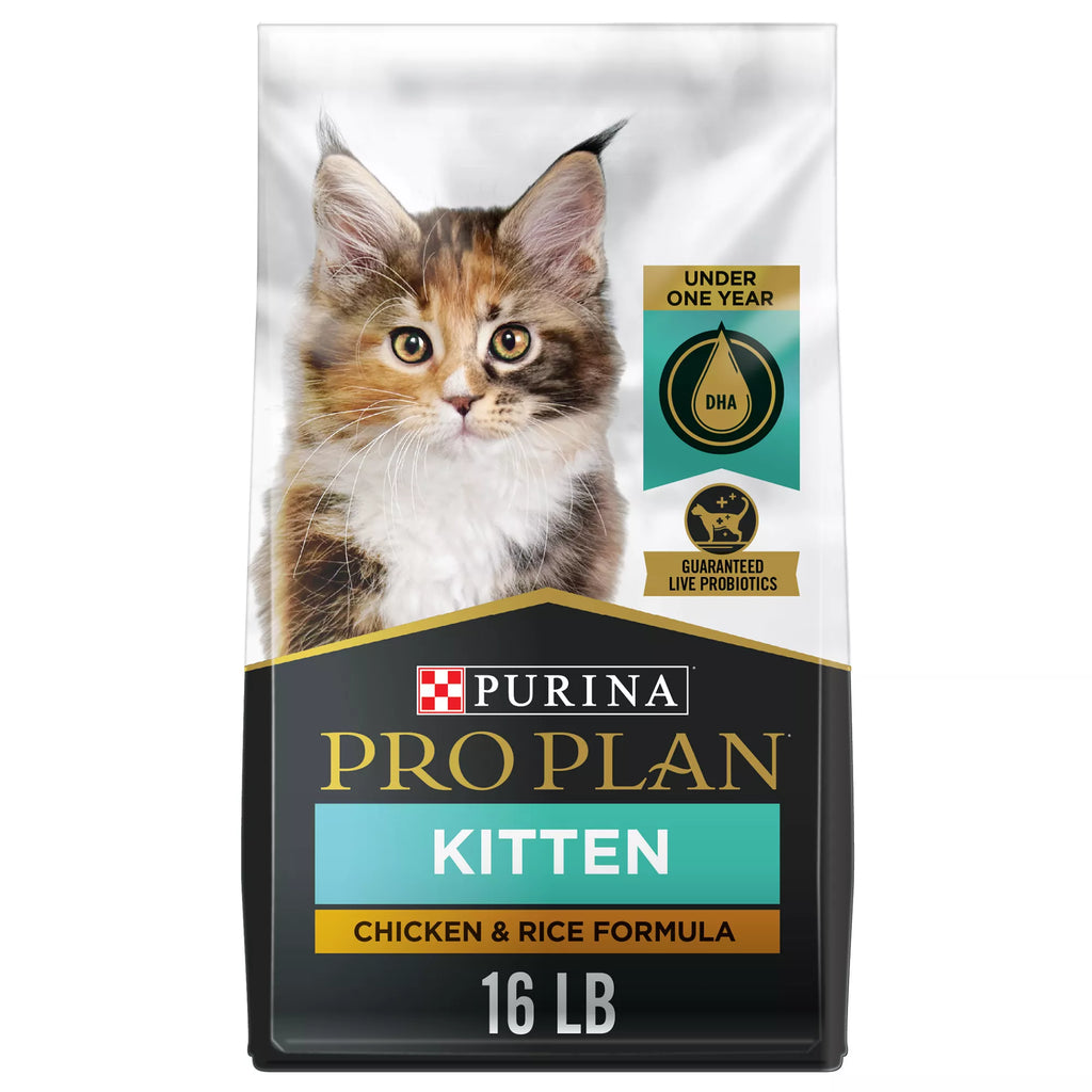 Purina Pro Plan Focus  Kitten Dry Cat Food - With Vitamins, High-Protein Pet Food, Chicken & Rice