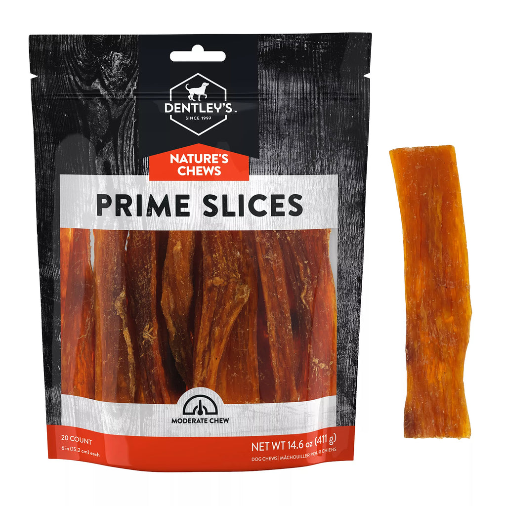 Dentley's Nature's Chews Prime Slices Dog Chew - 20 Count
