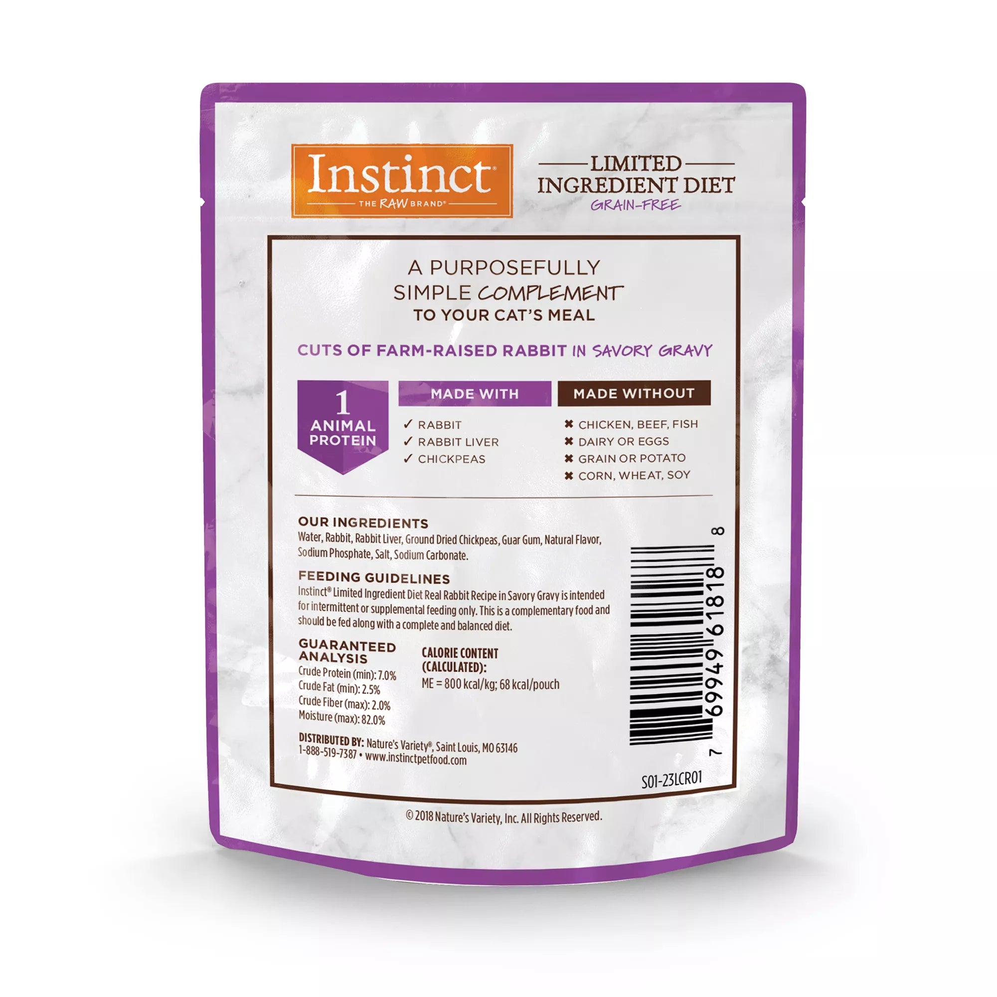 Instinct Limited Ingredient Wet Cat Food - Natural Pet Food, Grain-Free Pet Food