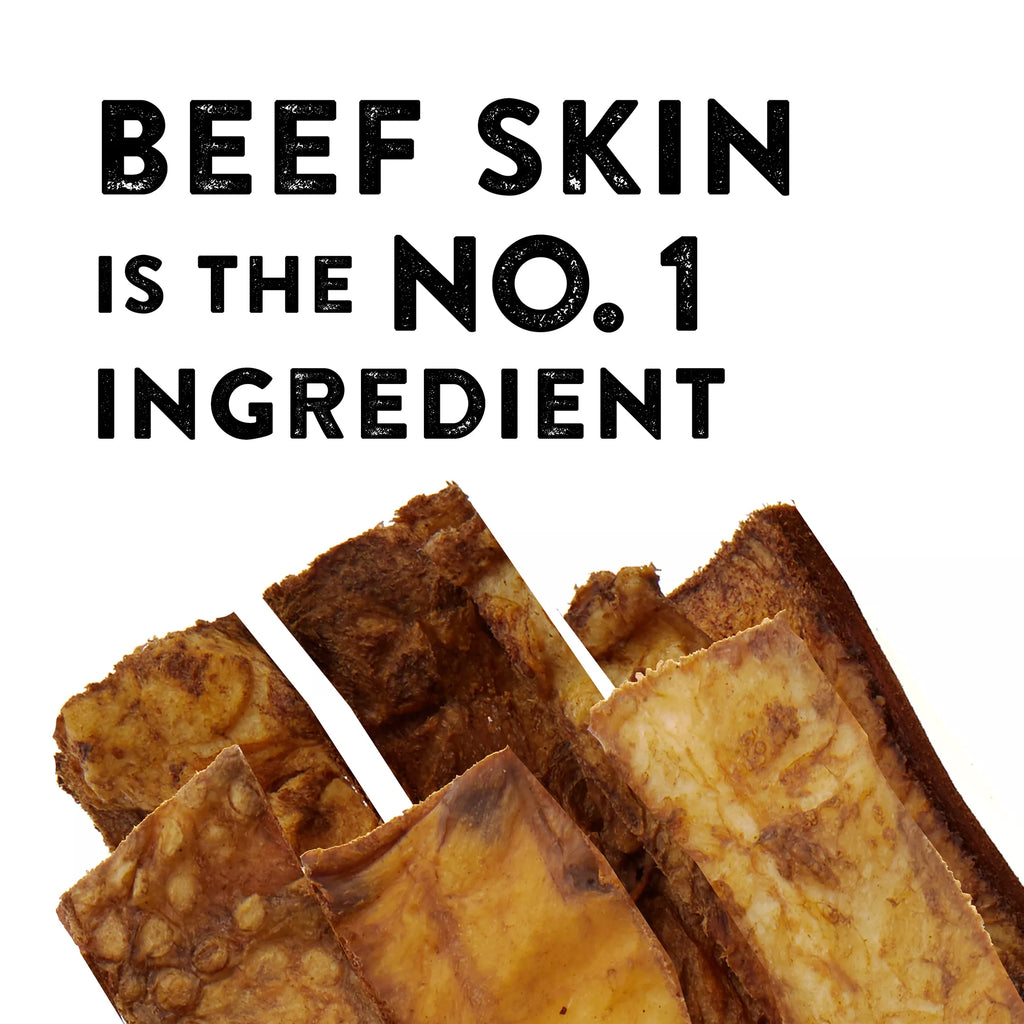 Dentley's Nature's Chews Beef Jerky Skin Dog Chew