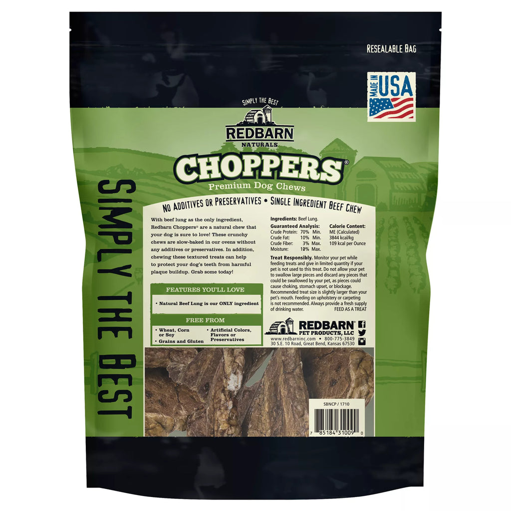 Redbarn Natural Pet Foods Choppers Chews Dog Treat