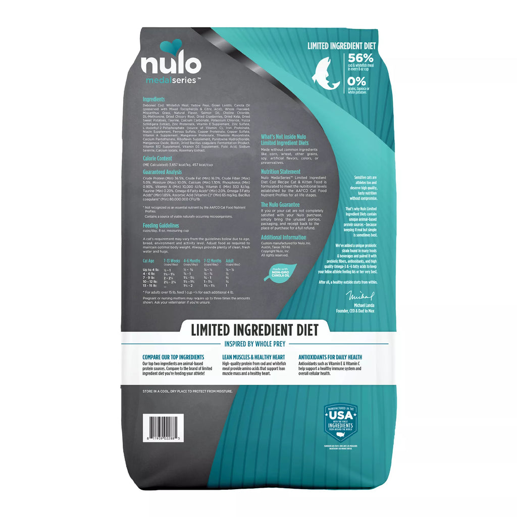 Nulo MedalSeries  All Life stages Dry Cat Food - Cod