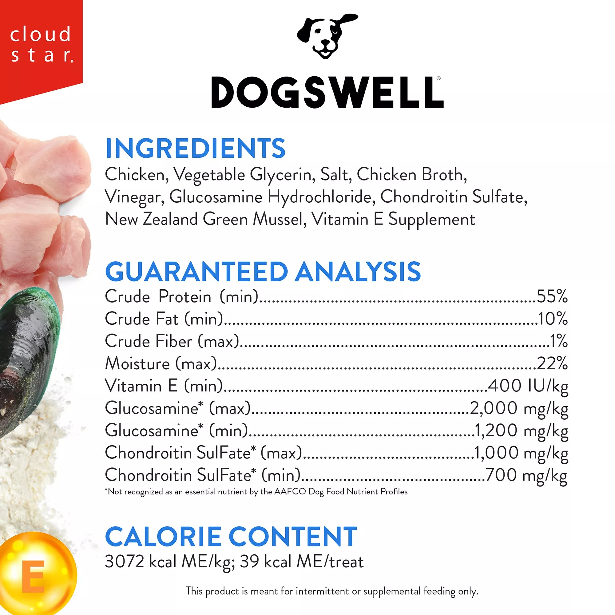 DOGSWELL Hip & Joint Jerky Dog Treat - Chicken, Grain-Free Pet Food