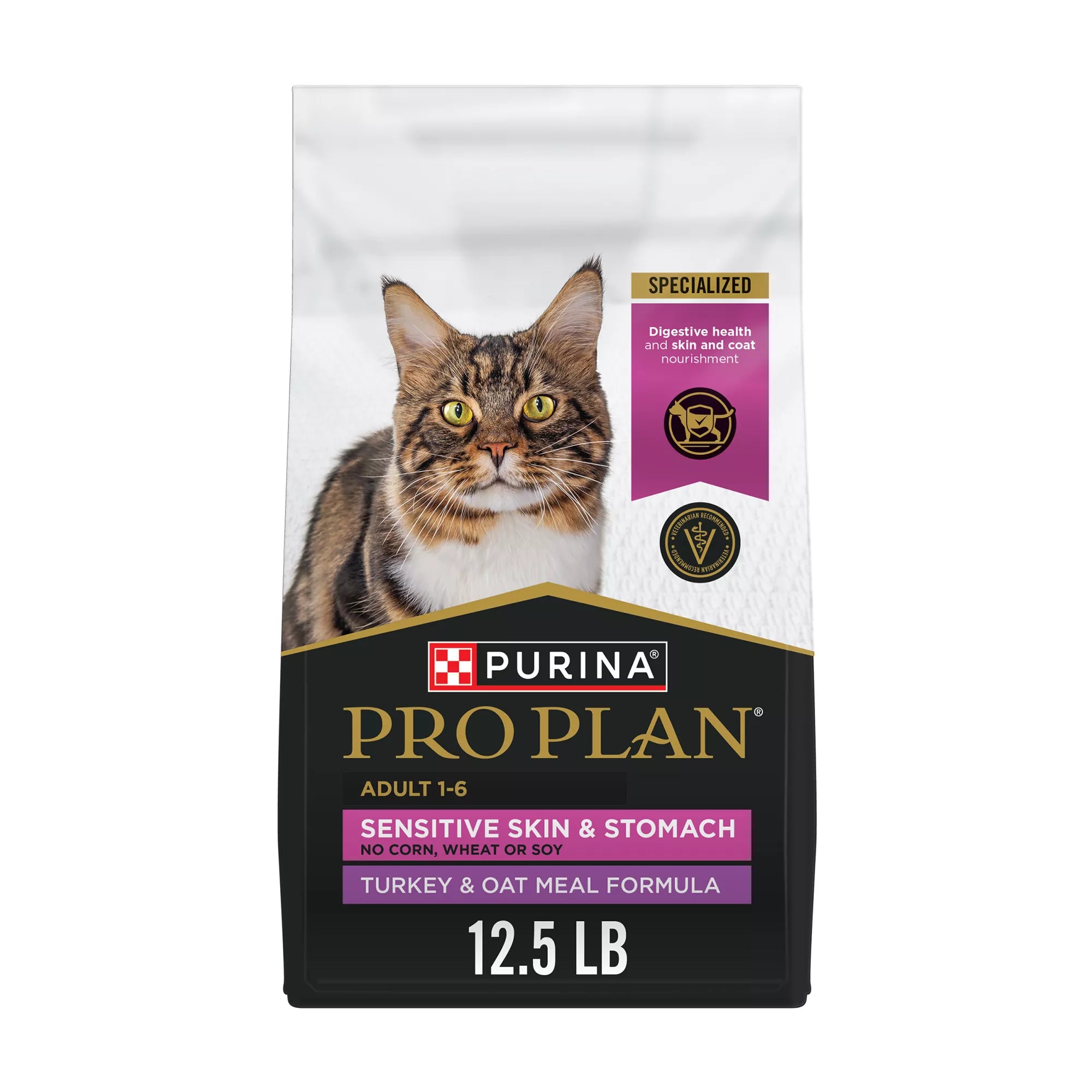 Purina Pro Plan Focus  Adult Dry Cat Food - Prebiotics & Probiotics, Turkey & Oat Meal
