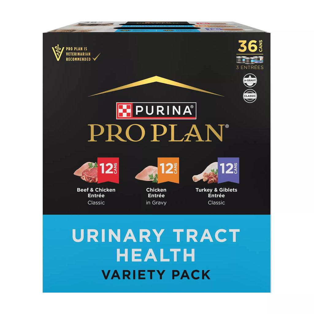 Purina Urinary Tract Health Pro Plan Focus Wet Cat Food - Adult Pet Food Variety Pack - 36 Count, 108 OZ