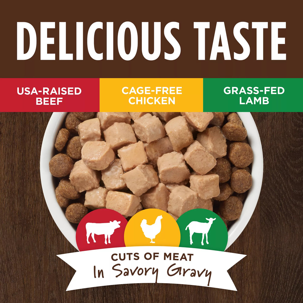 Instinct Healthy Cravings All Life Stage Dog Food Topper - Beef/Chicken/Lamb Pet Food Variety Pack, 12 Count