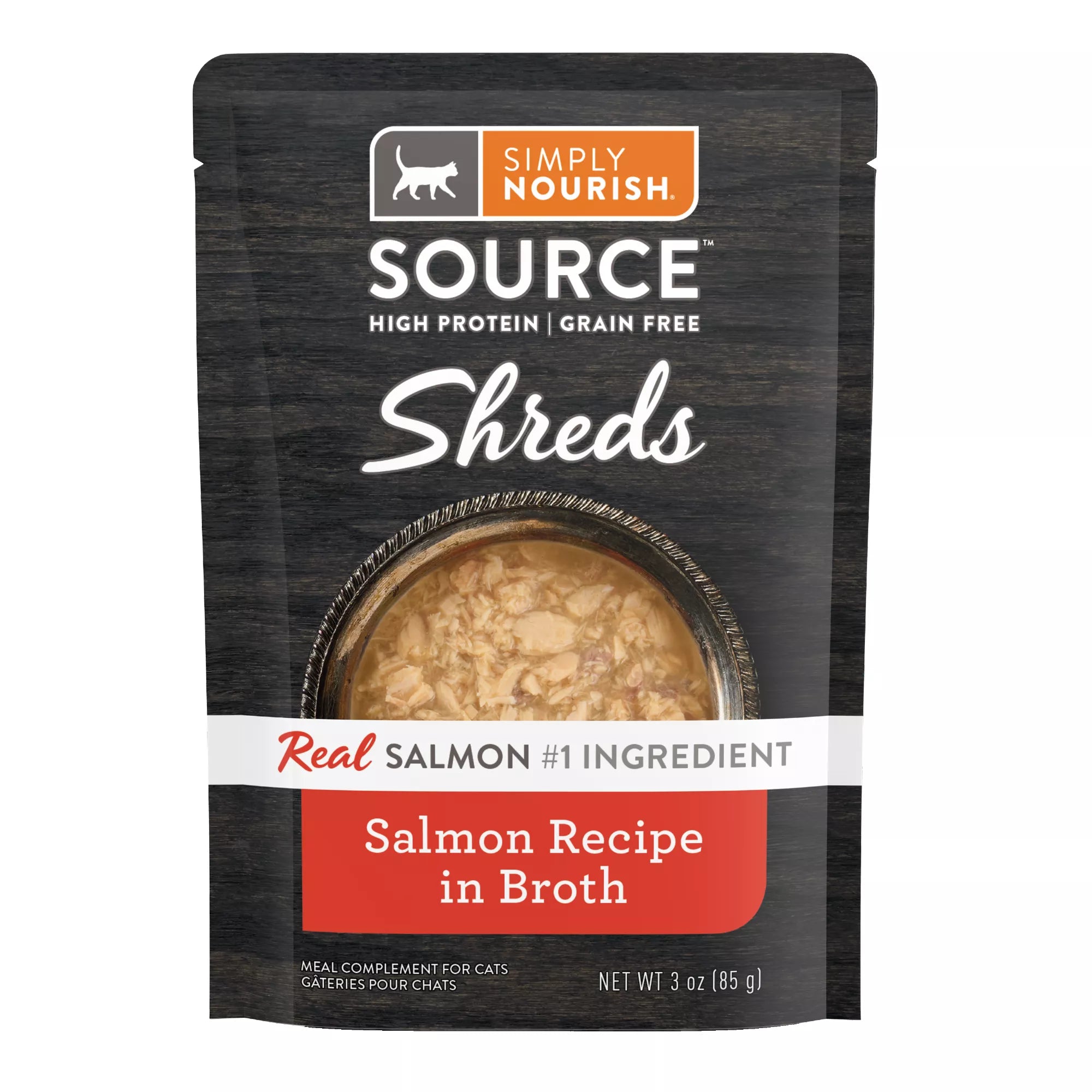 Simply Nourish Source Cat Meal Topper - 3 Oz, Natural Pet Food, High-Protein Pet Food, Grain-Free Pet Food