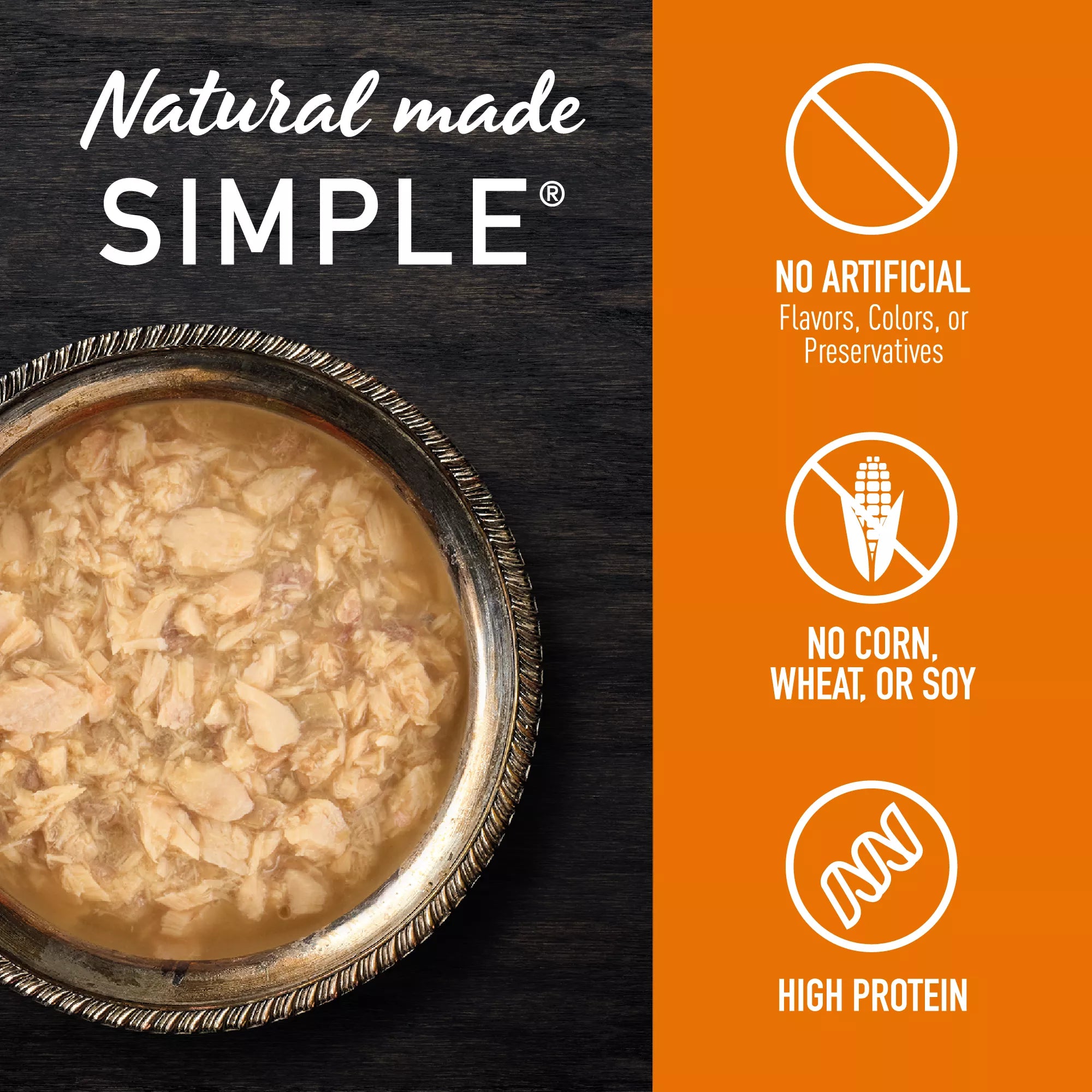 Simply Nourish Source Cat Meal Topper - 3 Oz, Natural Pet Food, High-Protein Pet Food, Grain-Free Pet Food