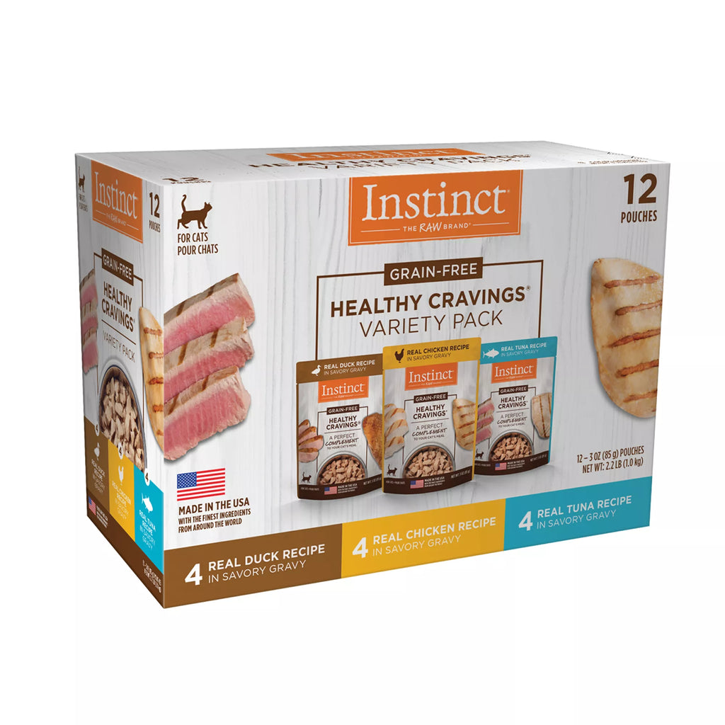 Instinct Healthy Cravings Cat Food Topper - Natural Pet Food, Grain-Free Pet Food, Pet Food Variety Pack