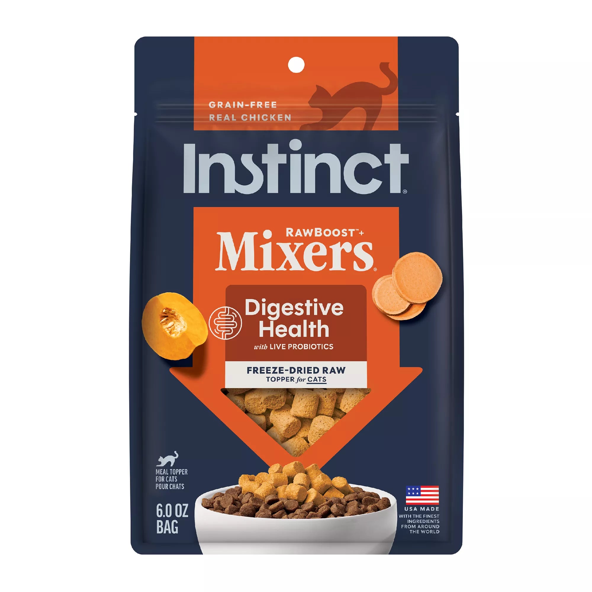 Instinct RawBoost Mixers Digestive Health Cat Food Topper - Natural Pet Food, Grain-Free Pet Food