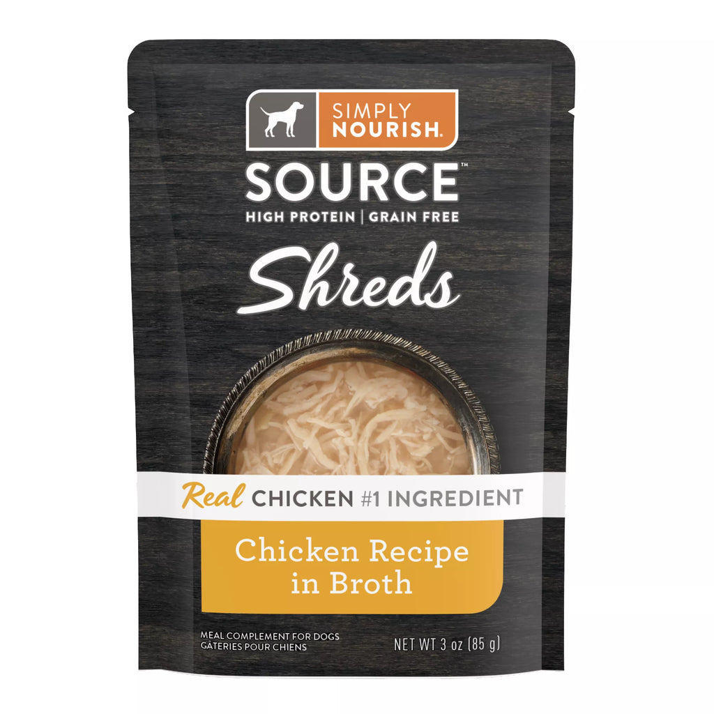 Simply Nourish Source Dog Meal Topper - Shreds, 3 Oz.