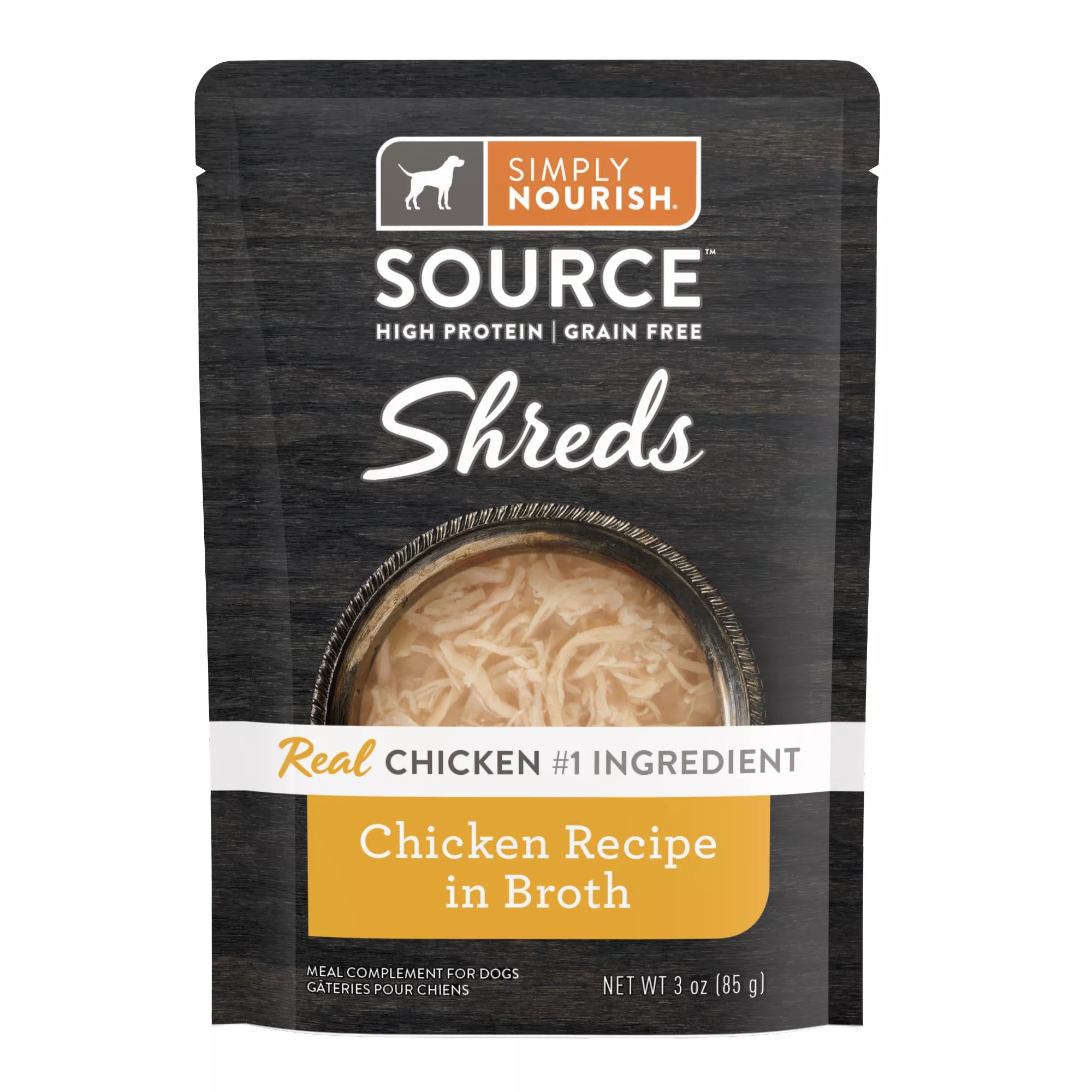 Simply Nourish Source Dog Meal Topper - Shreds, 3 Oz.