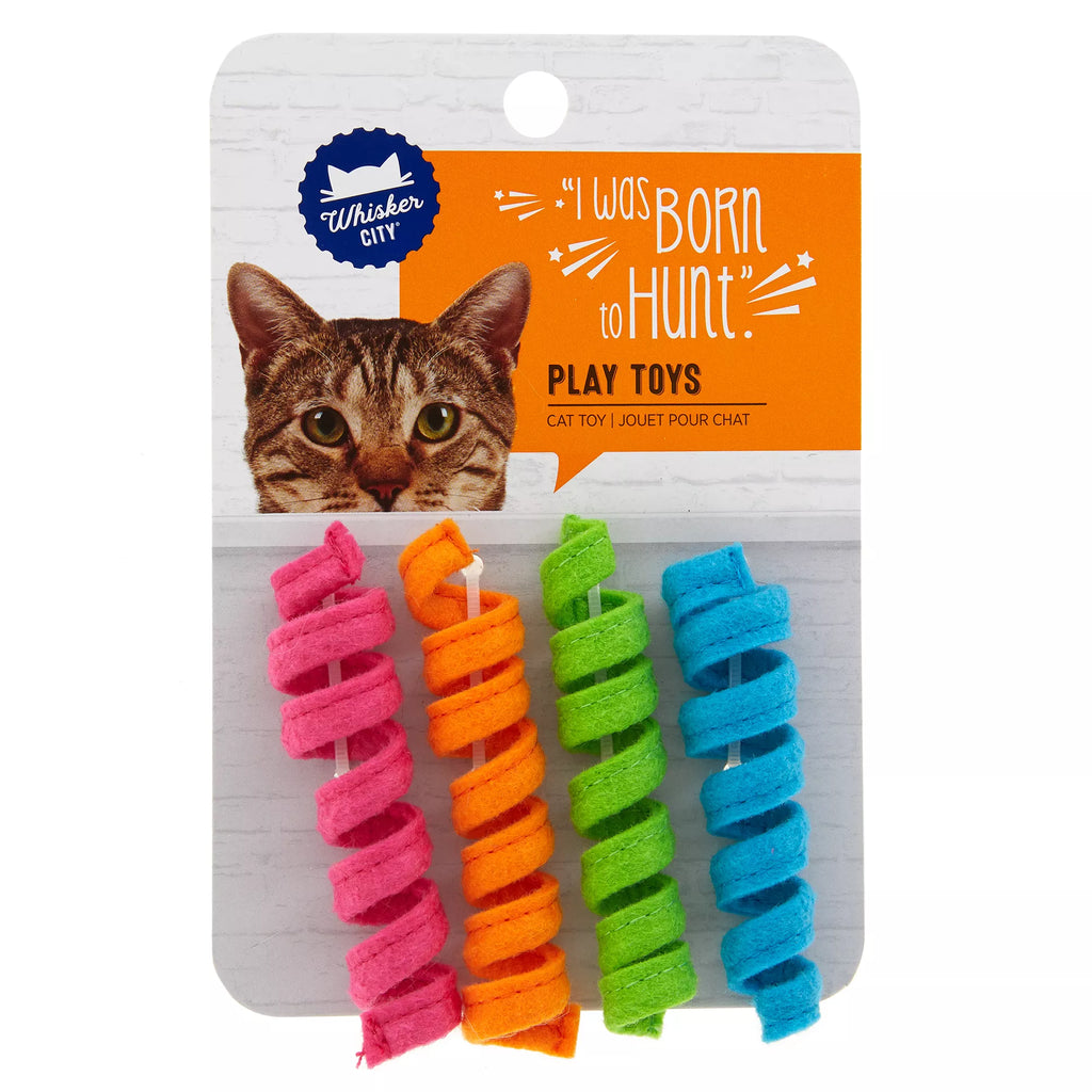 Whisker City Spring Toys Cat Toys - 4 Pack