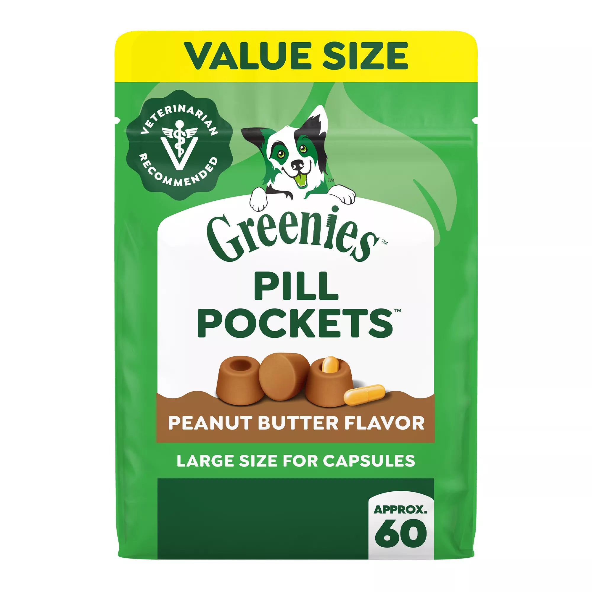 Greenies Pill Pockets Capsule Sized Peanut Butter Flavored Dog Treats - Pill Adminstration Assistant