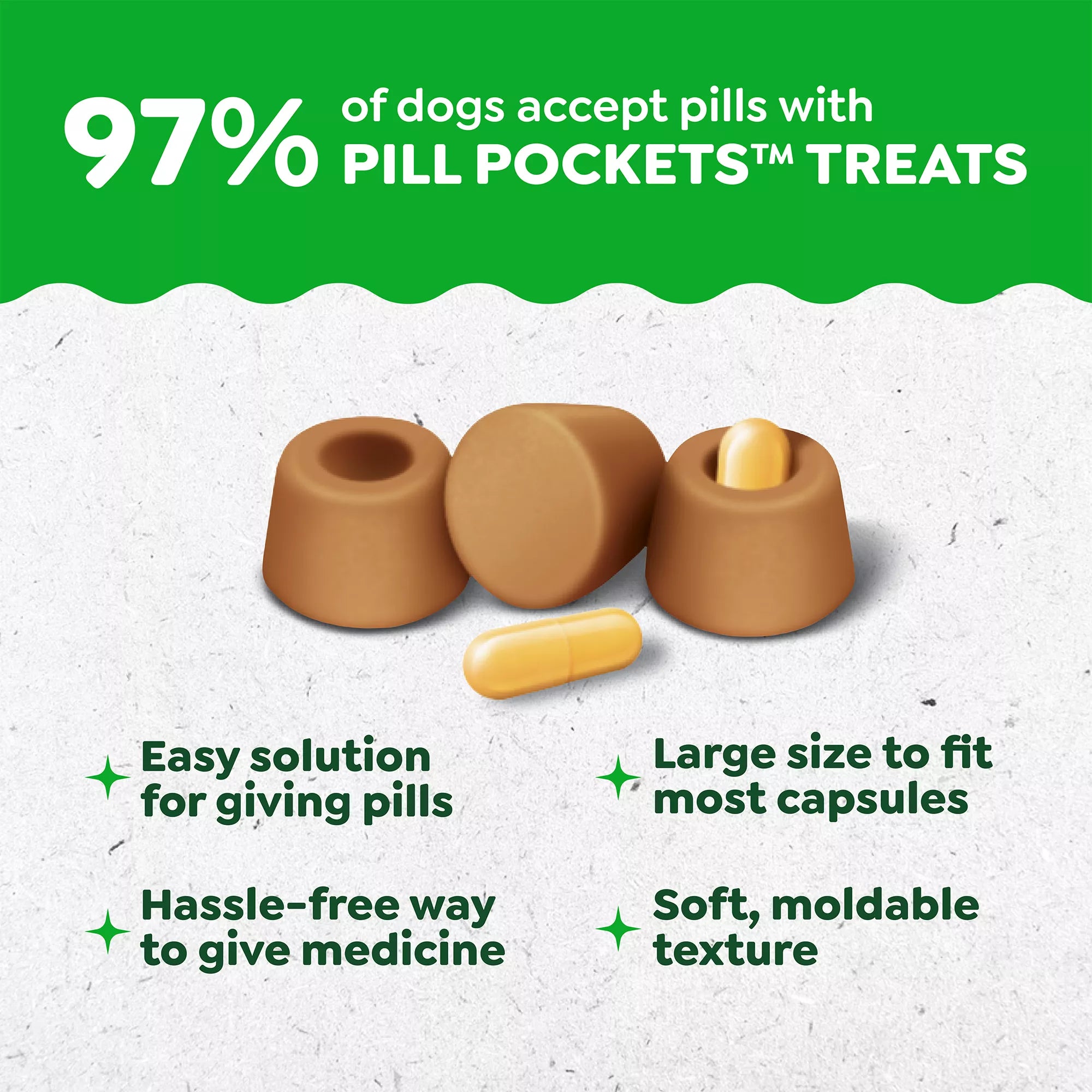 Greenies Pill Pockets Capsule Sized Peanut Butter Flavored Dog Treats - Pill Adminstration Assistant