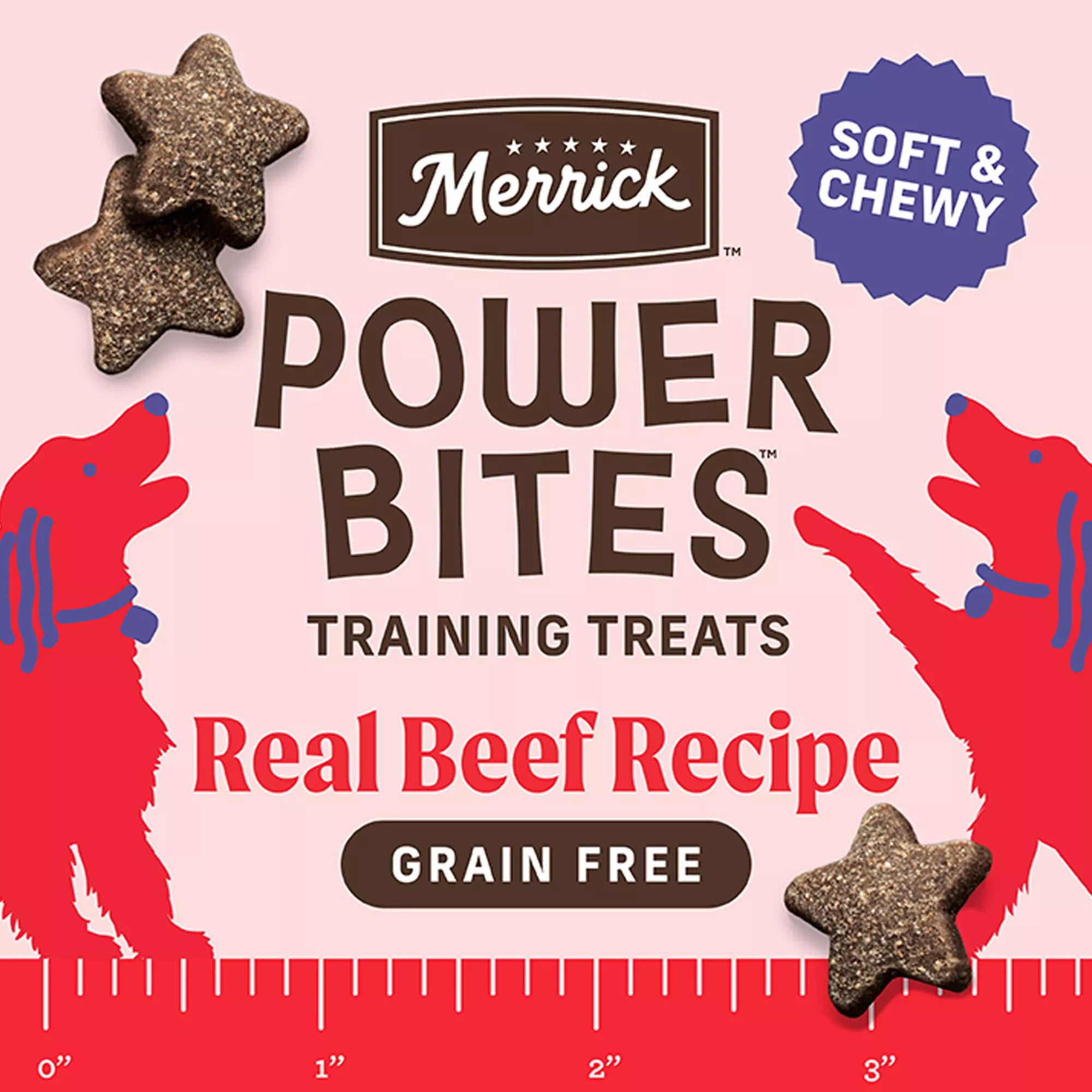 Merrick Power Bites Adult Dog Treats - Real Texas Beef, Corn Free, Gluten Free