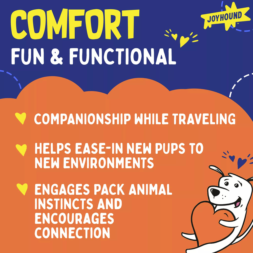 Joyhound Crazy Comfy Realistic Squirrel Flattie Dog Toy - Crinkle, Squeaker