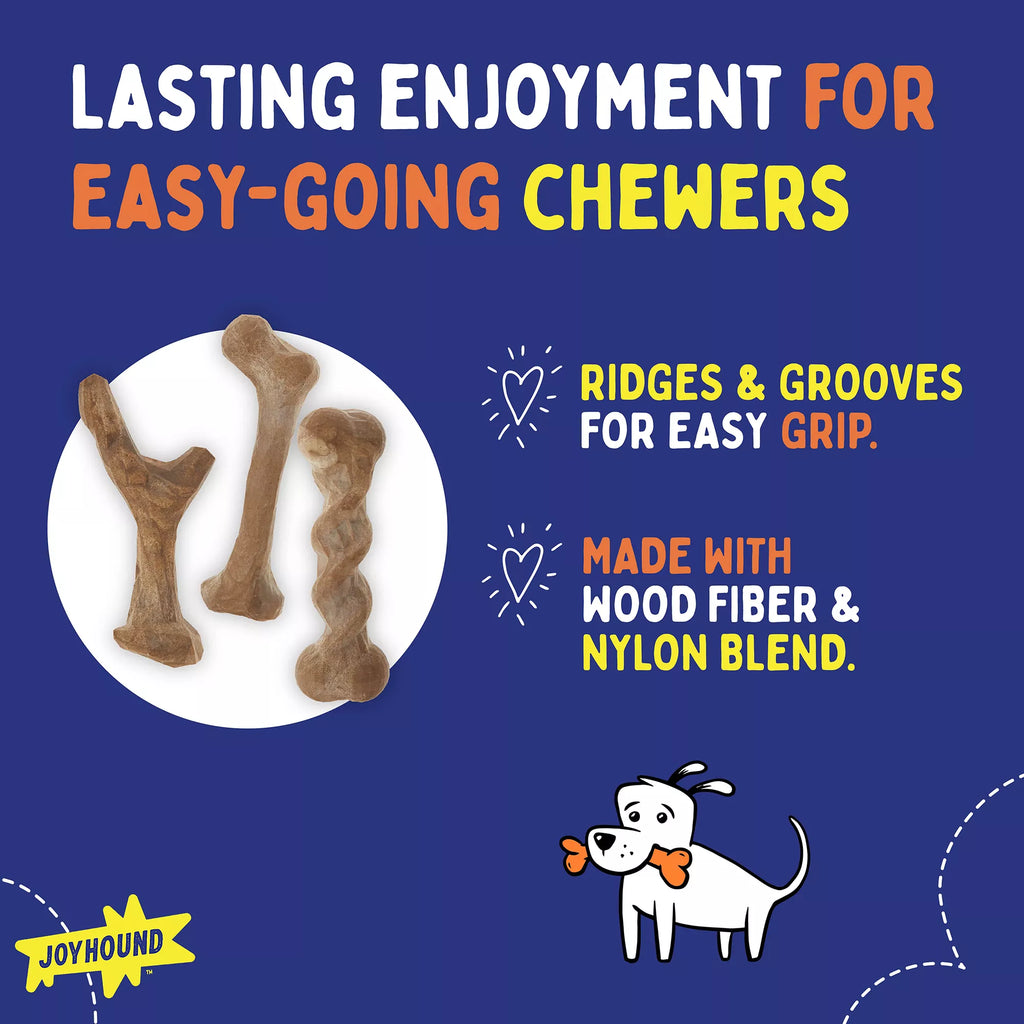 Joyhound Boss Bones Dog Chew Toys - 3 Pack