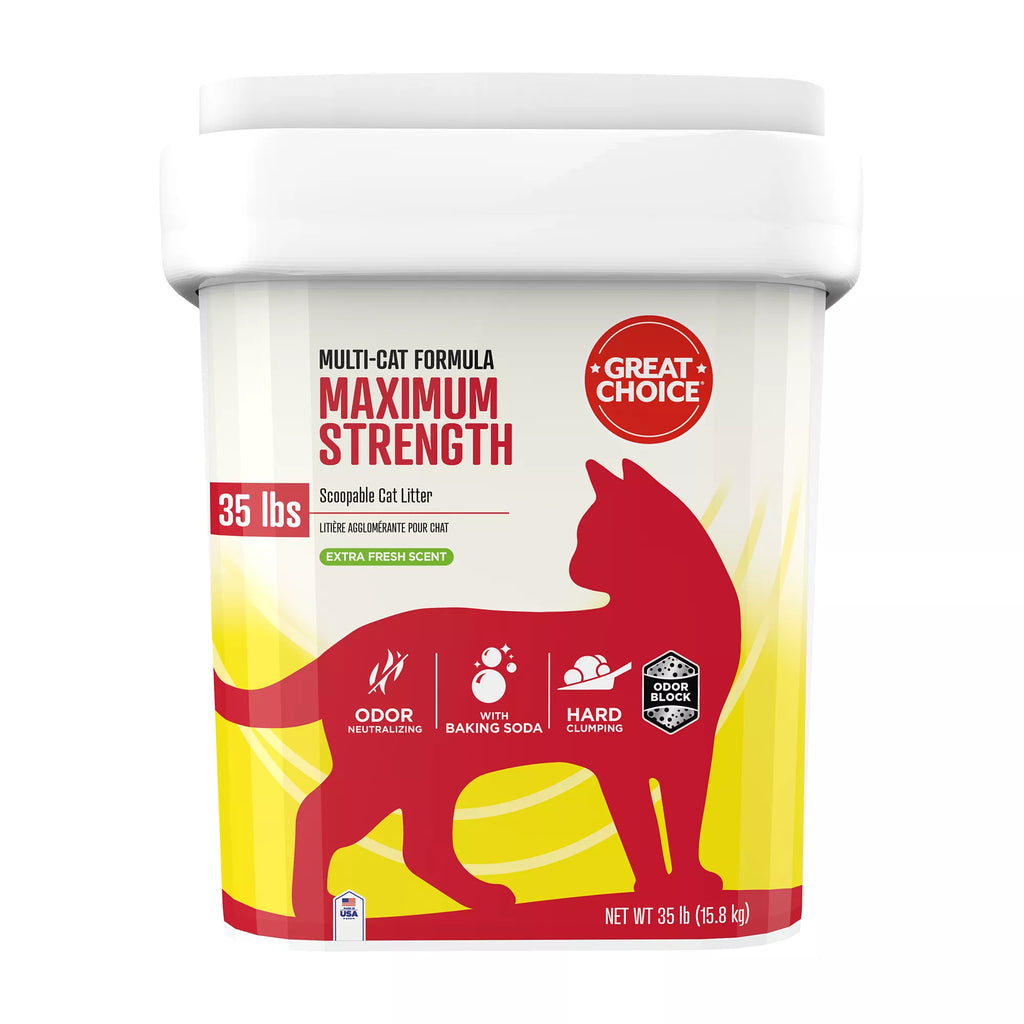 Great Choice Maximum Strength Multi-Cat Clumping Cat Litter - Scented