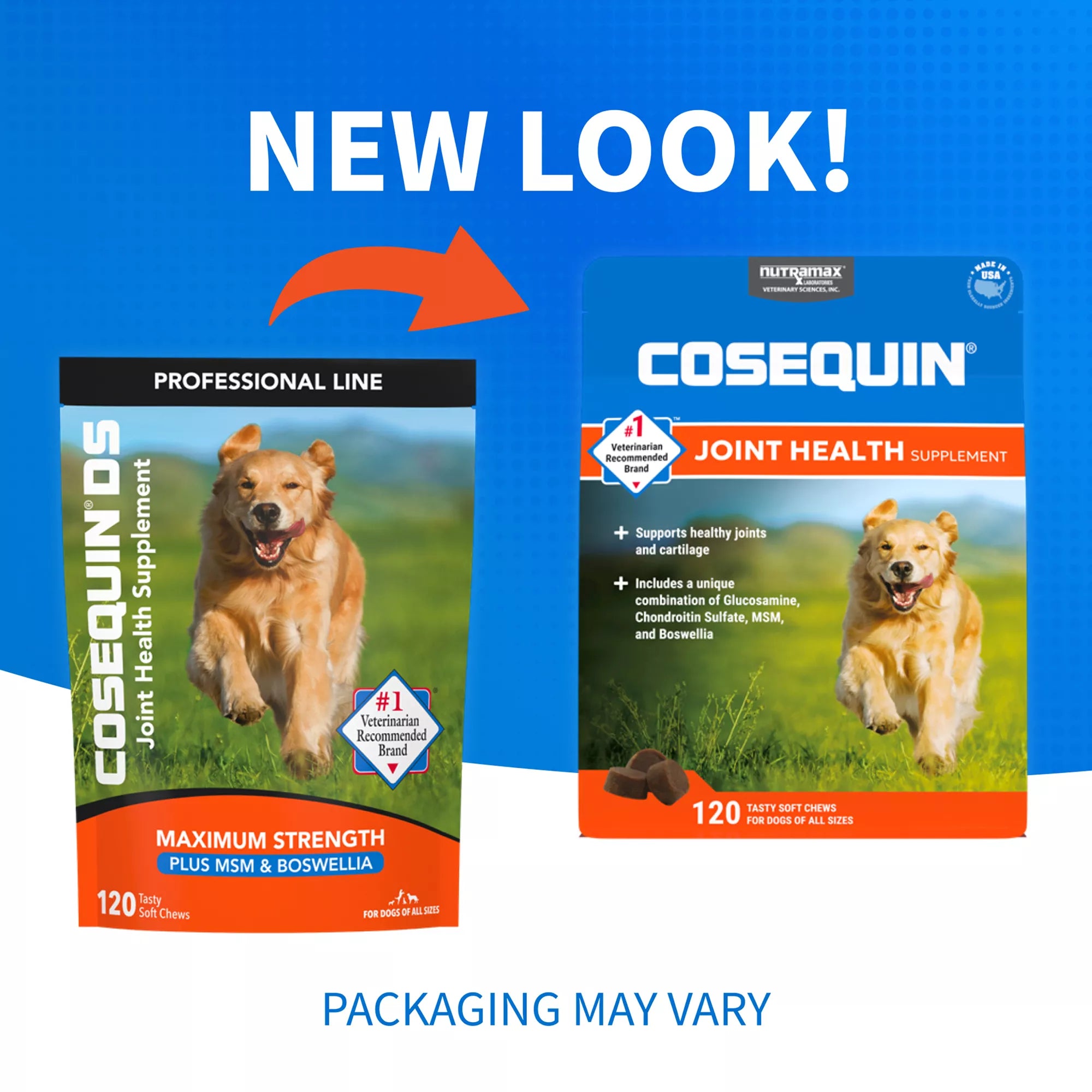 Nutramax Cosequin DS Joint Health Supplement for Dogs - Soft Chews with MSM & Boswellia