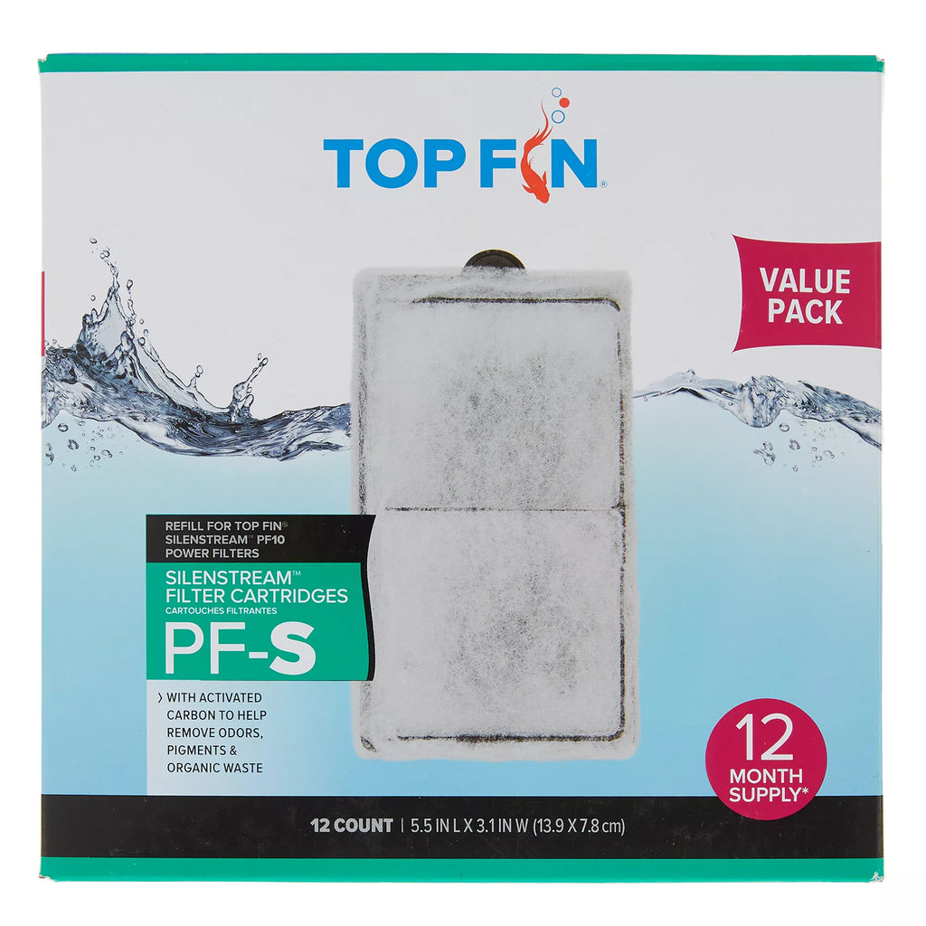 Top Fin PF-S Silenstream Aquarium Filter Cartridges