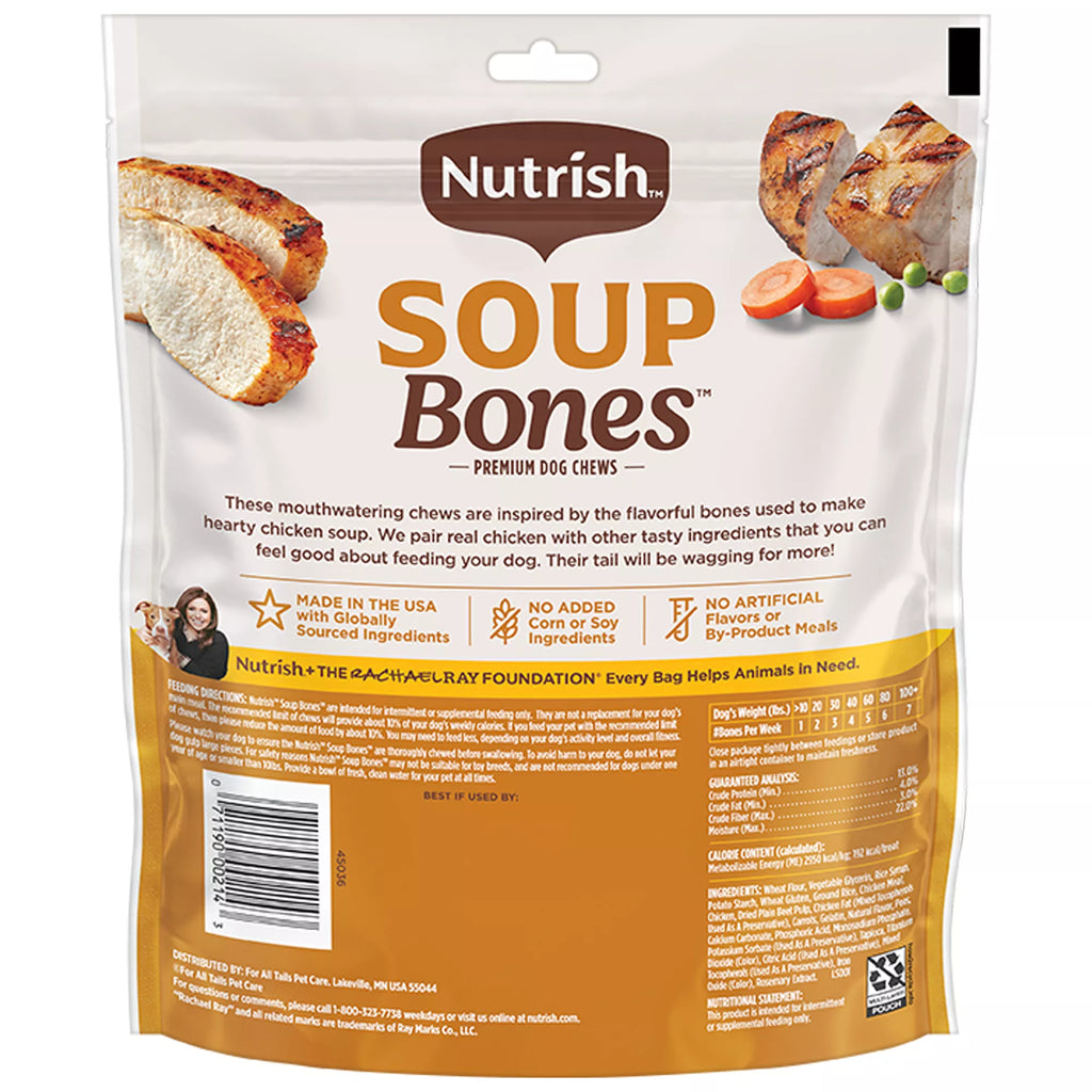 Rachael Ray Nutrish Soup Bones Dog Treat All Ages - Chicken, Veggies