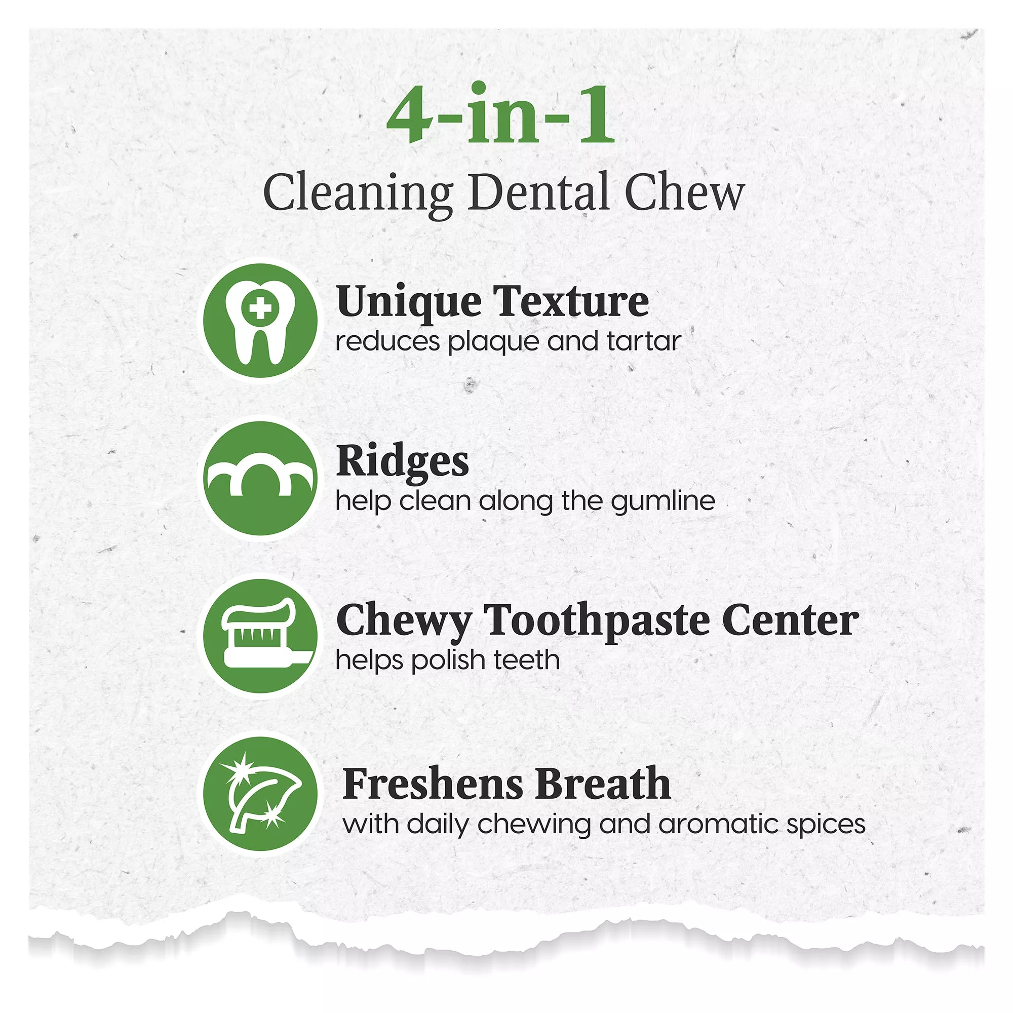 Ark Natural Pet Foods Brushless Toothpaste 4-in-1 Small Dog Dental Chews - 8-20 lbs.