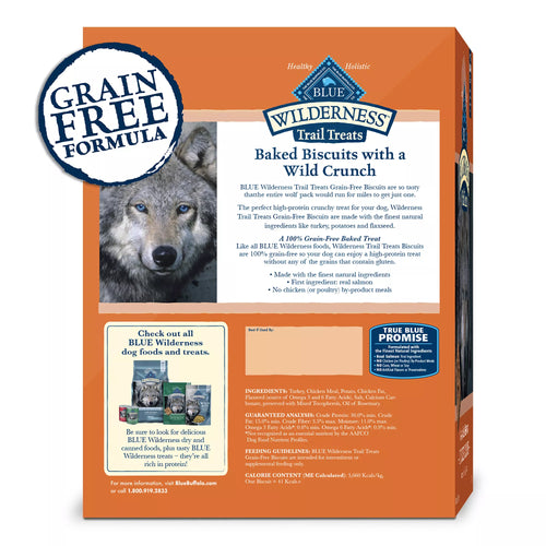 Blue Buffalo Wilderness All Life Stages Dog Treats - Natural Pet Food, Turkey