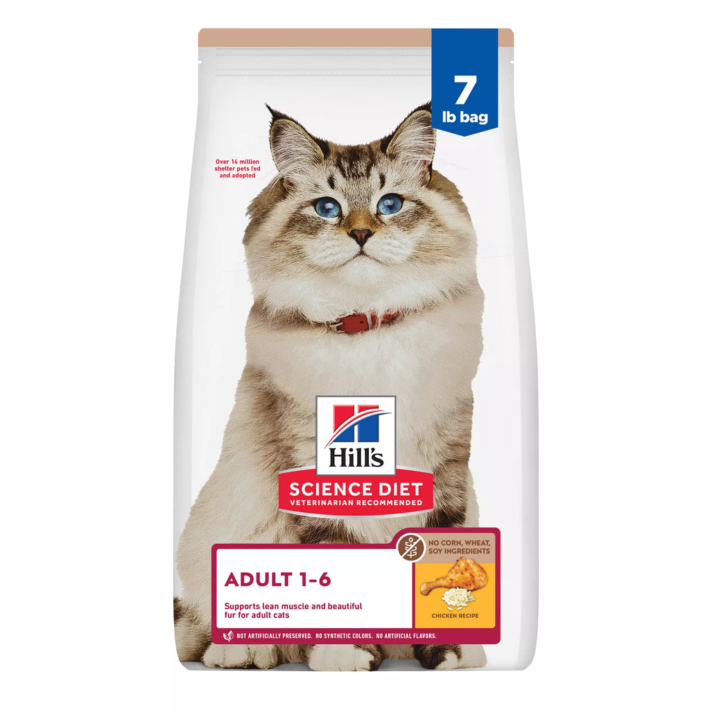 Hill's Science Diet No Corn, No Wheat, No Soy Adult Dry Cat Food - Chicken