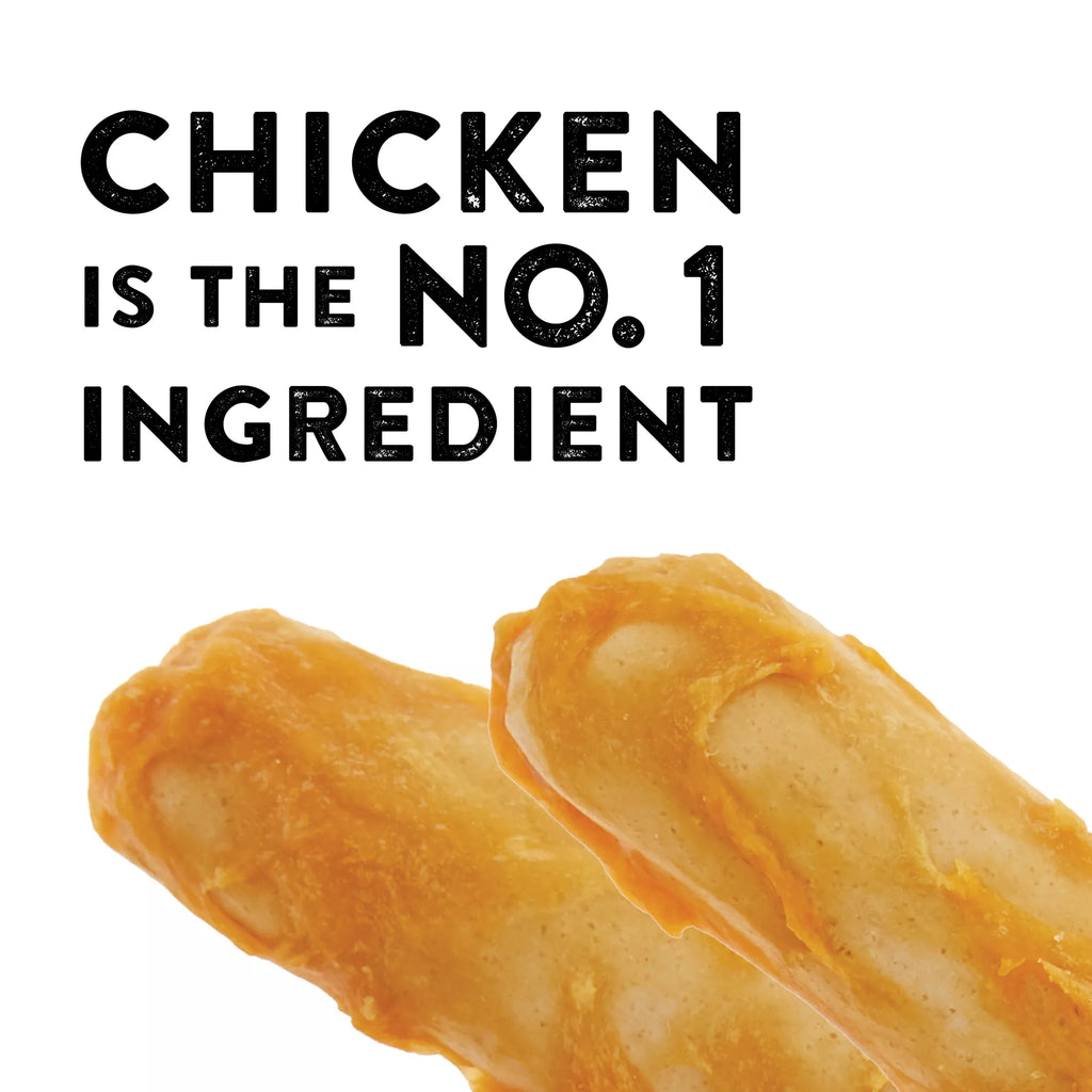 Dentley's Rawhide-Free 7" Retriever Rolls Dog Chew - Chicken, 5 Count