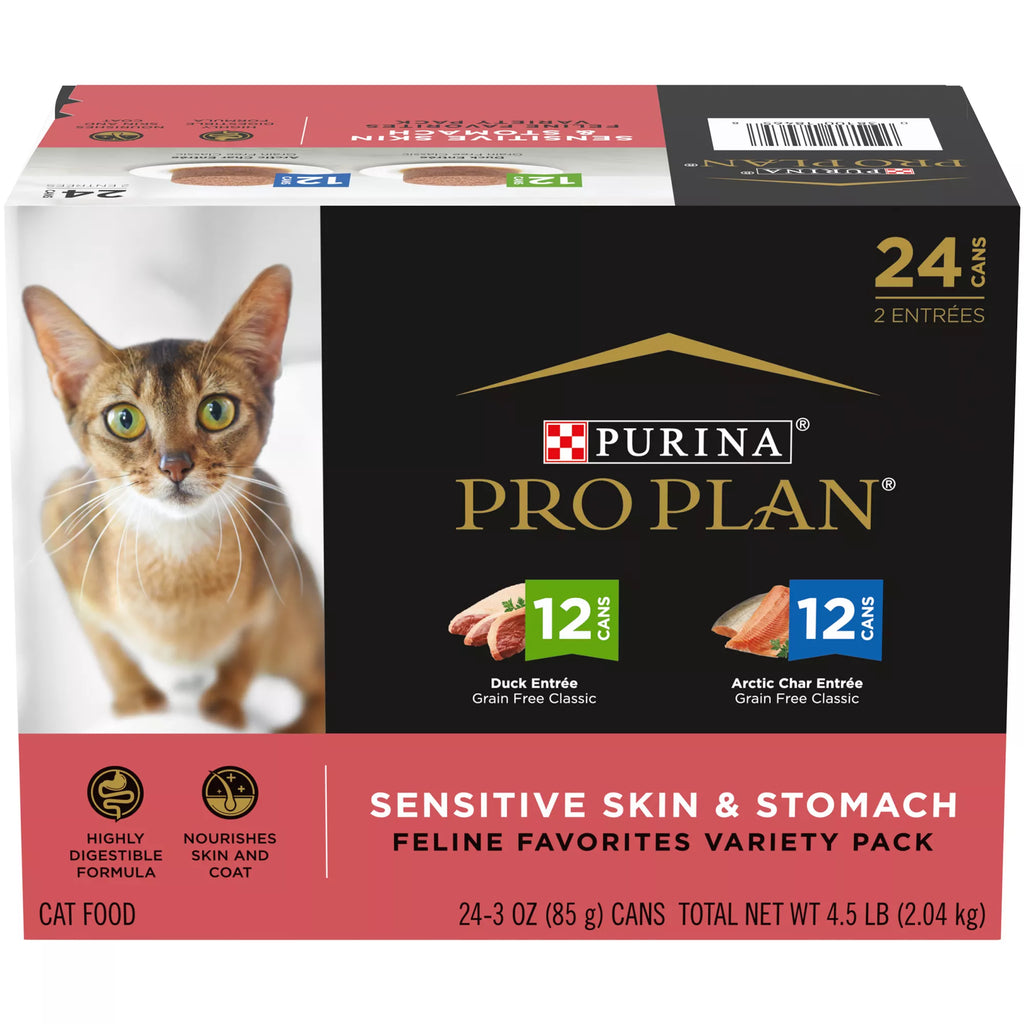 Purina Pro Plan Specialized Wet Cat Food - Adult - Corn Free, No Artificial Colors, 3 Oz, 24 Count
