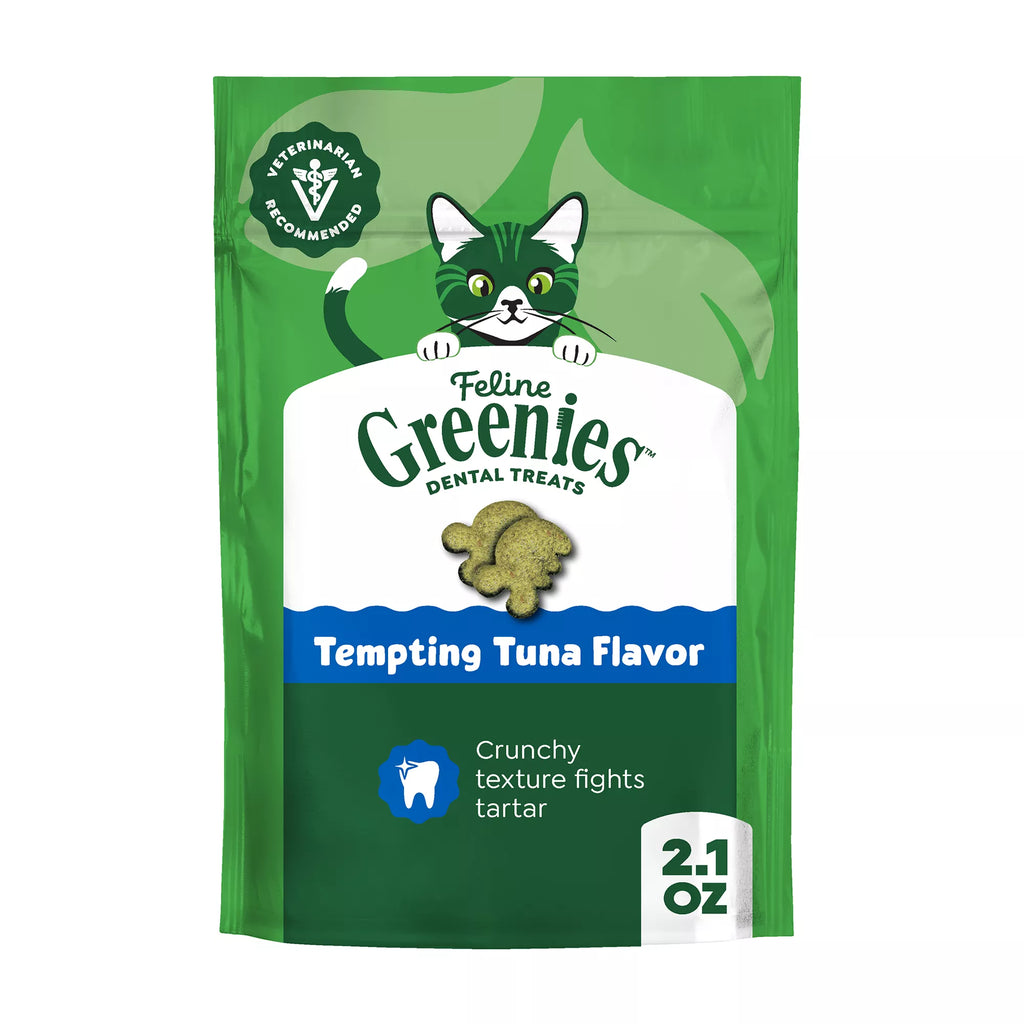 Greenies Feline Greenies Adult Cat Dental Treats - Dental Care, Natural Pet Food, Tuna