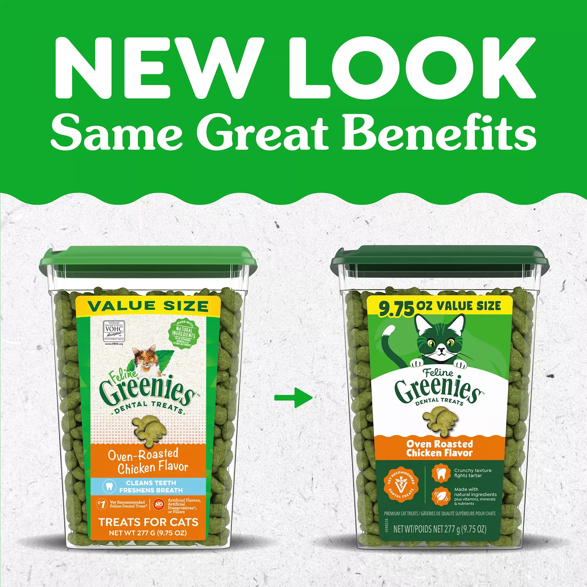 Greenies Feline Greenies Adult Cat Dental Treats - Dental Care, Natural Pet Food, Chicken