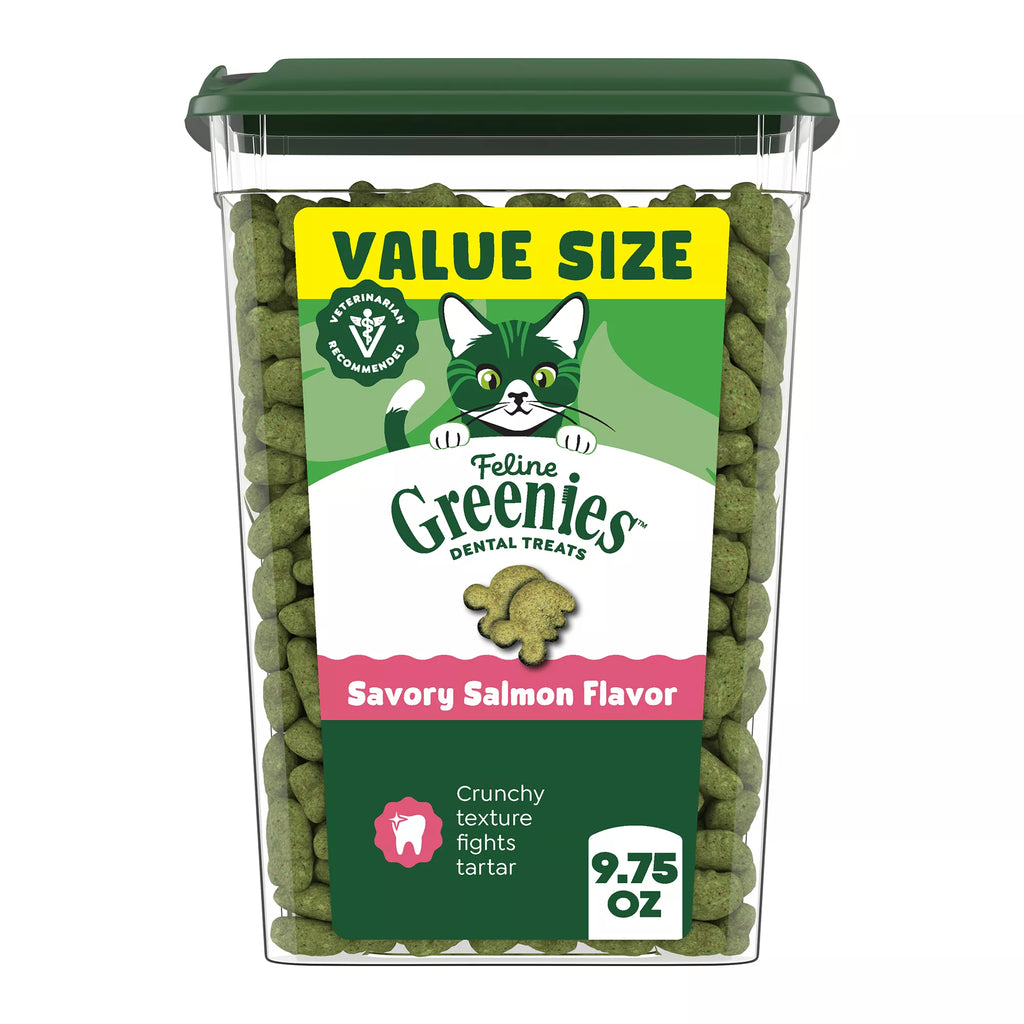 Greenies Feline Greenies Adult Cat Dental Treats - Dental Care, Natural Pet Food, Salmon