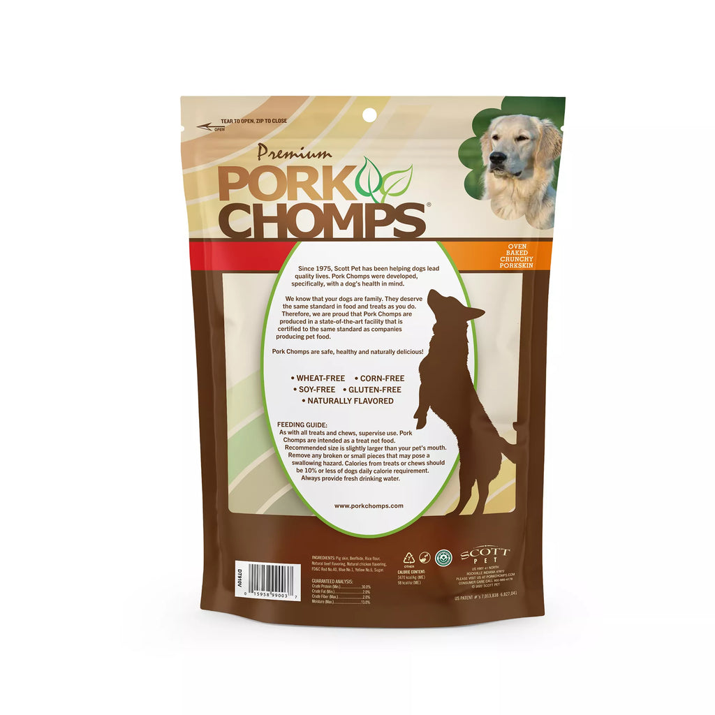 Pork Chomps Munchy Sticks Rawhide Free Dog Treat