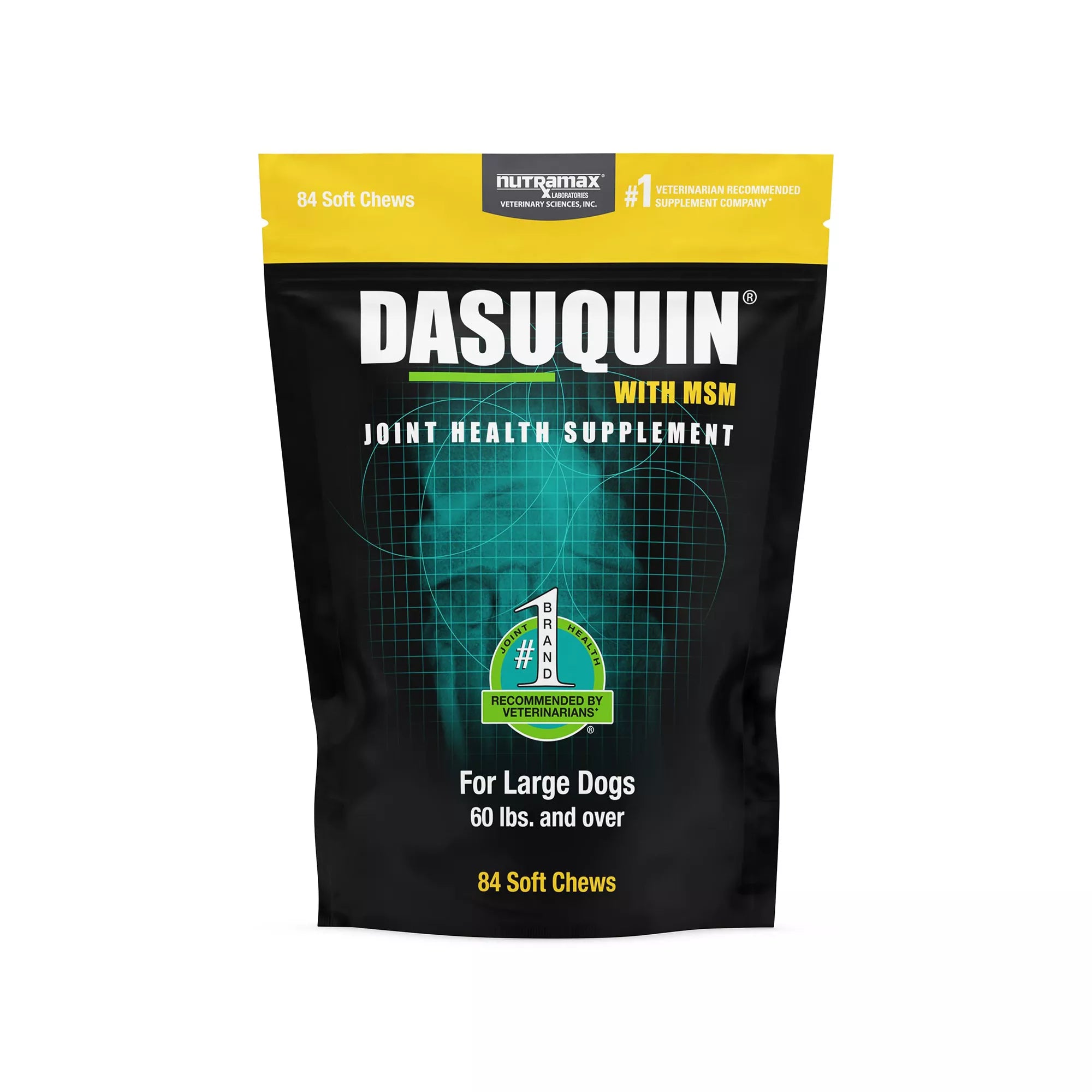 Nutramax Dasuquin with MSM - Soft Chew Joint Health Supplement for Large Dogs - 84 Count