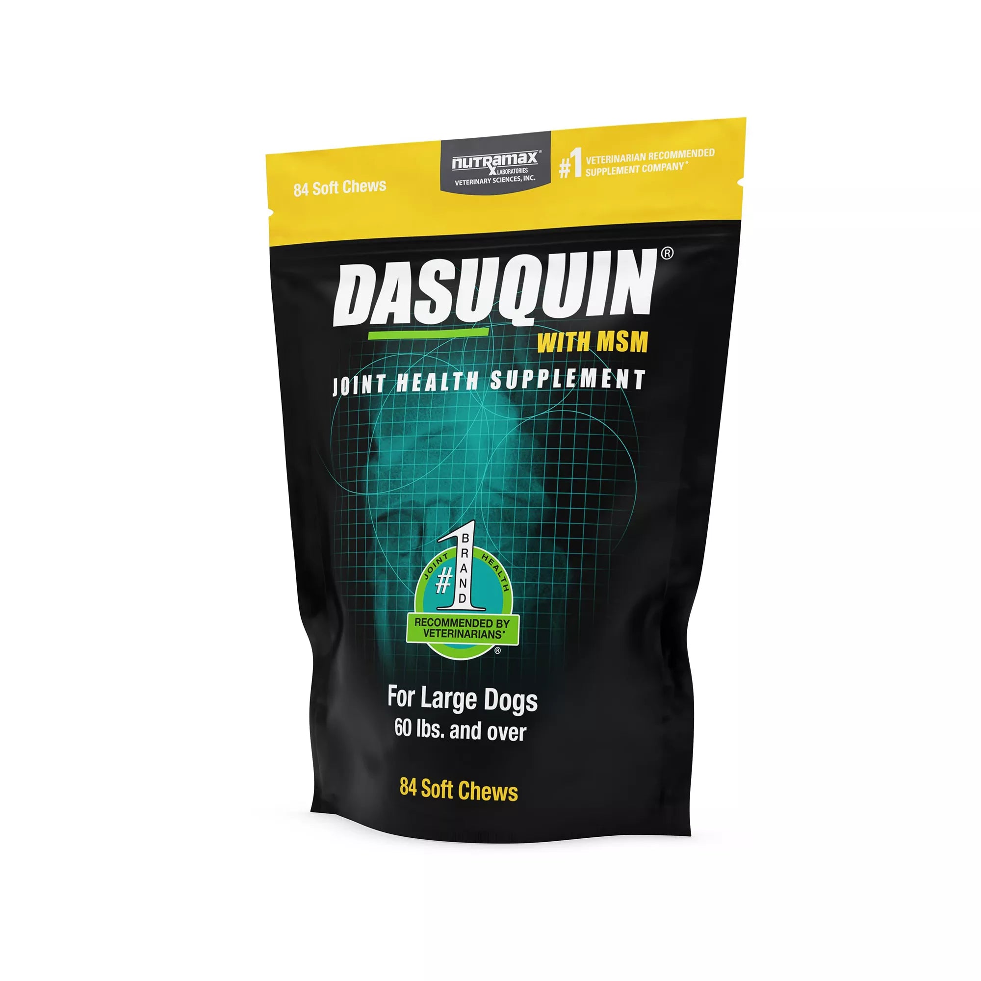 Nutramax Dasuquin with MSM - Soft Chew Joint Health Supplement for Large Dogs - 84 Count