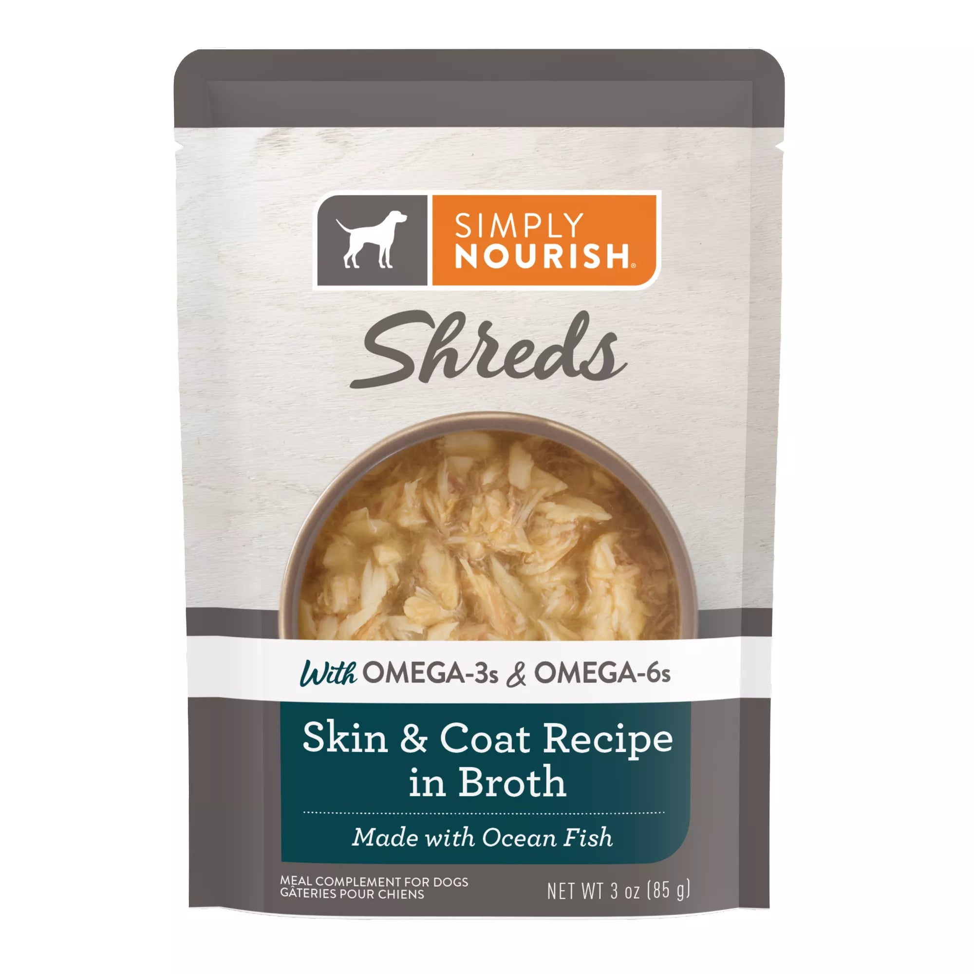 Simply Nourish Natural Pet Food Solutions Skin & Coat All Life Stage Dog Meal Topper - 3 Oz.,