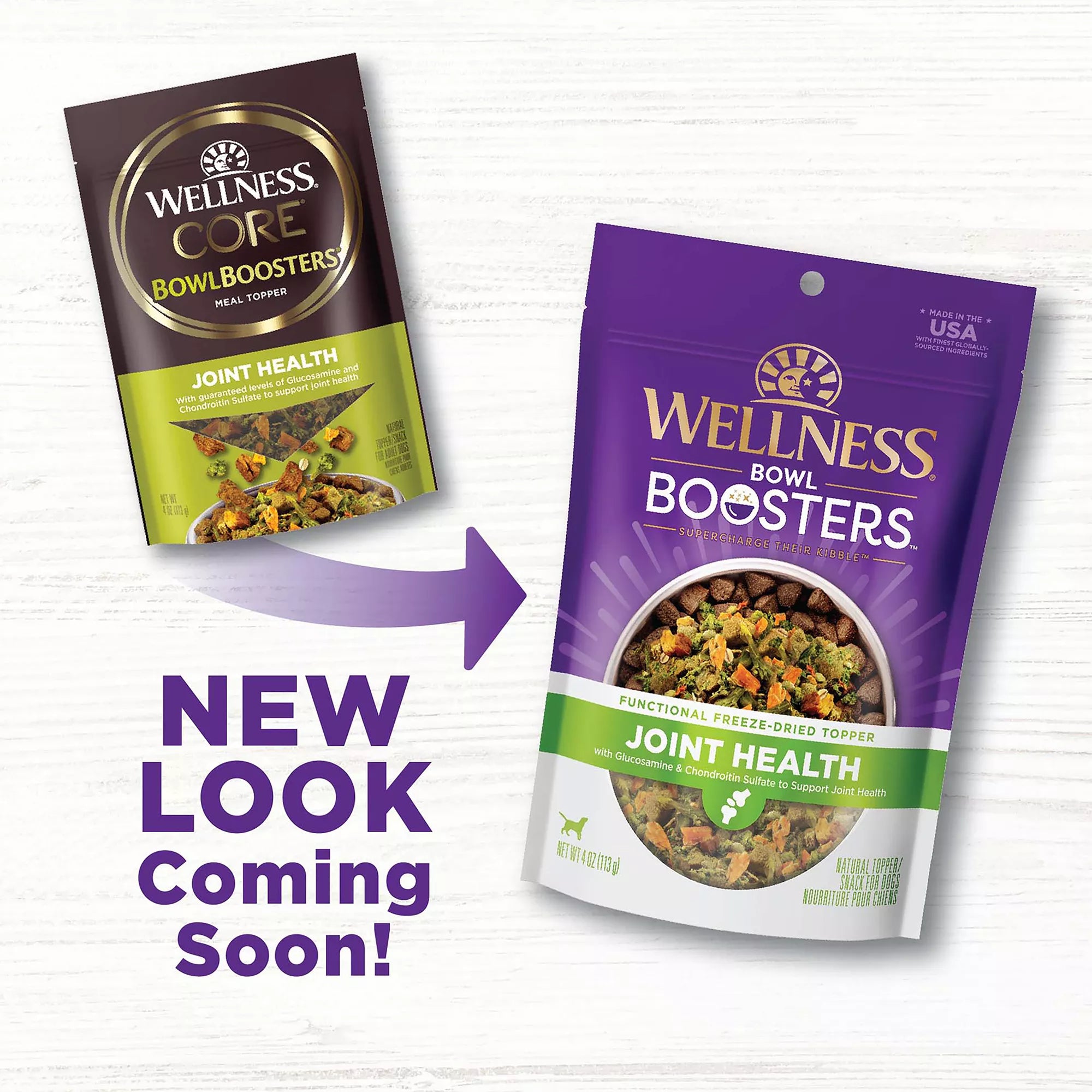 Wellness CORE Bowl Boosters All Life Stage Dog Food Topper - Joint Health, Chicken