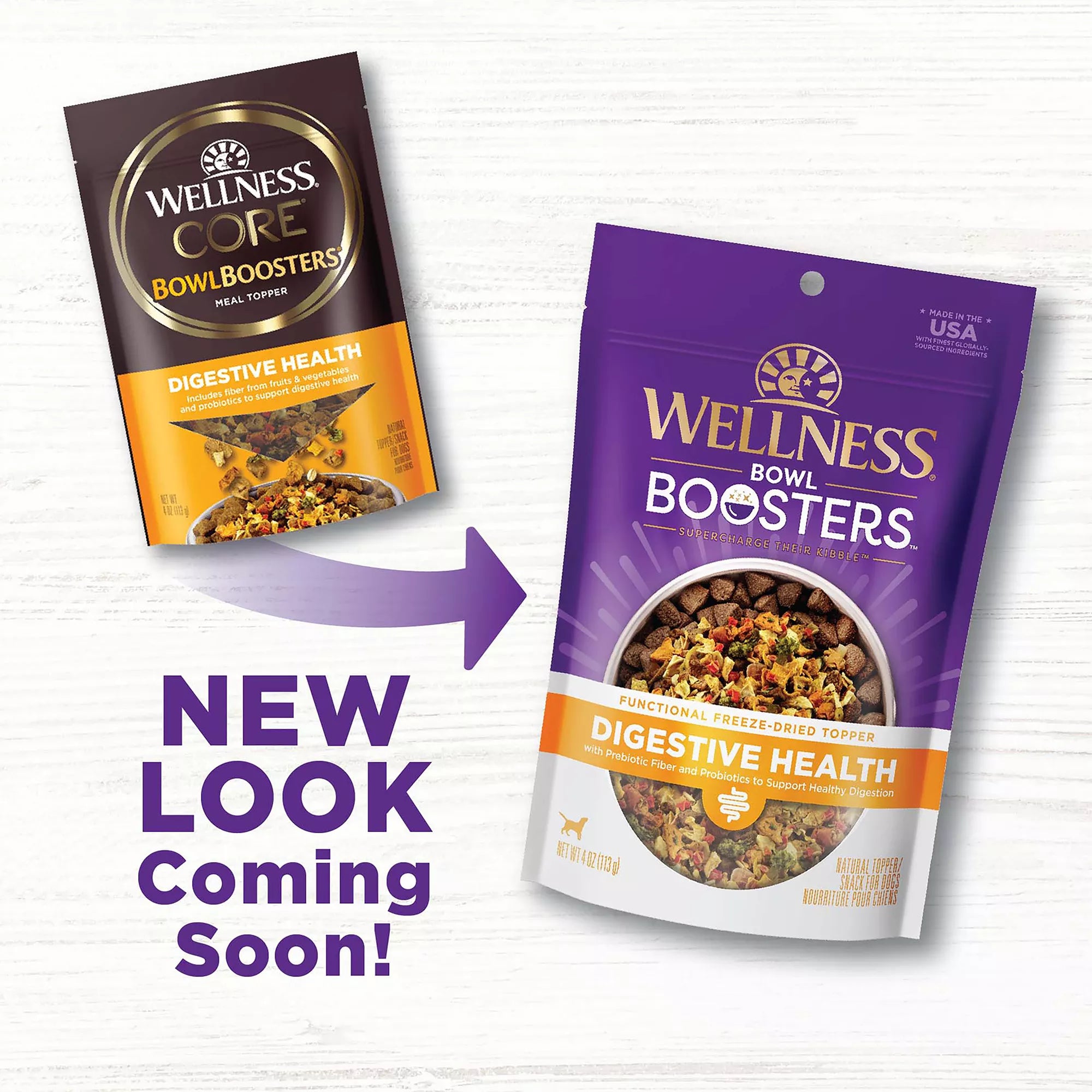 Wellness CORE Bowl Boosters All Life Stage Dog Food Topper - Digestive Health, Chicken
