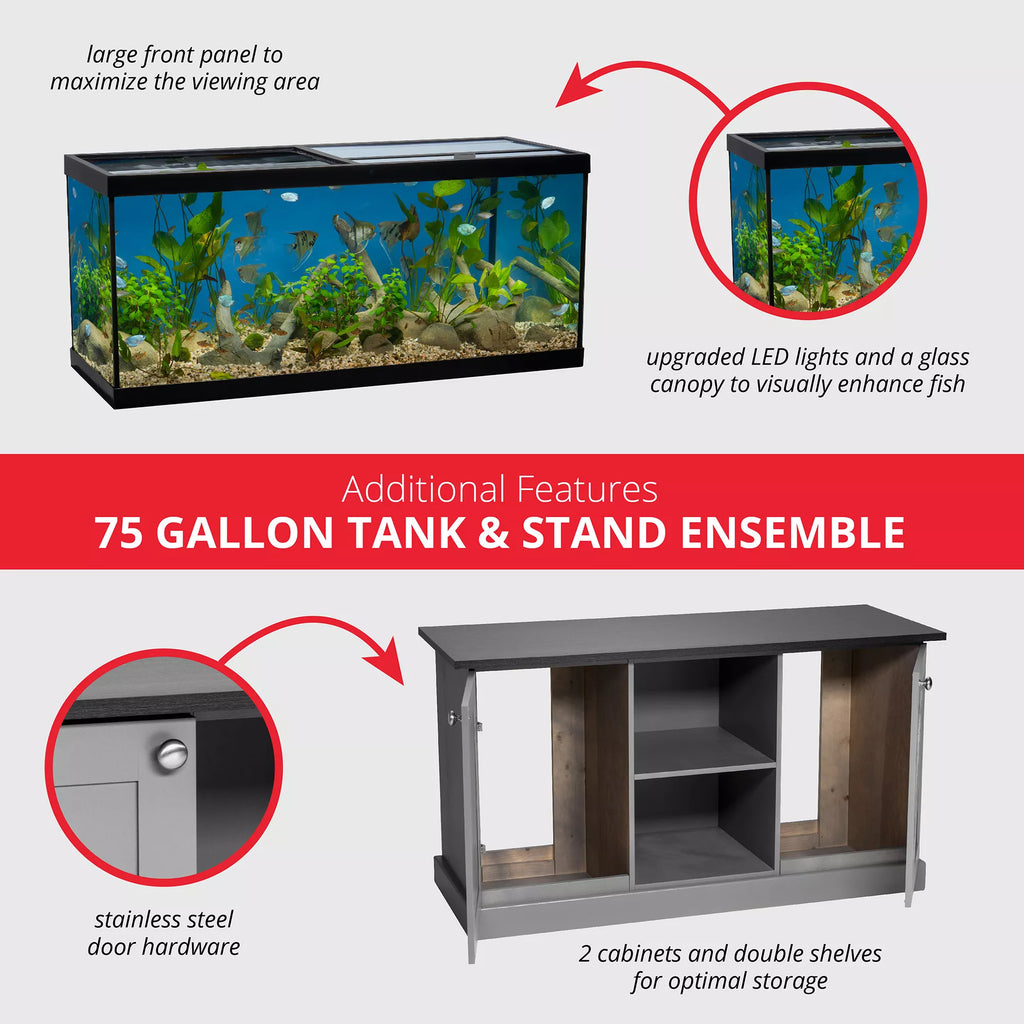 Marineland High Definition LED Ensemble - 75 Gallon