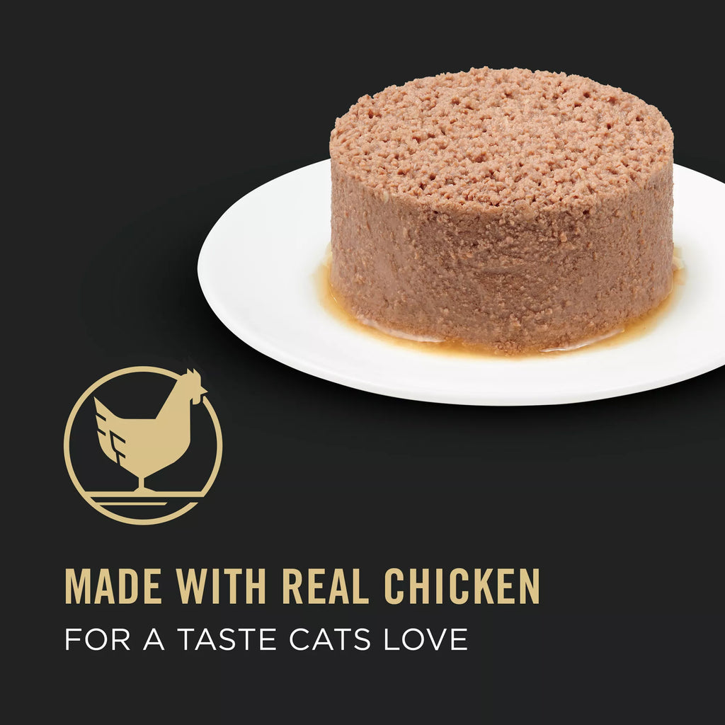 Purina Pro Plan Hairball Wet Cat Food - Adult - No Artificial Colors or Preservatives, 3 Oz