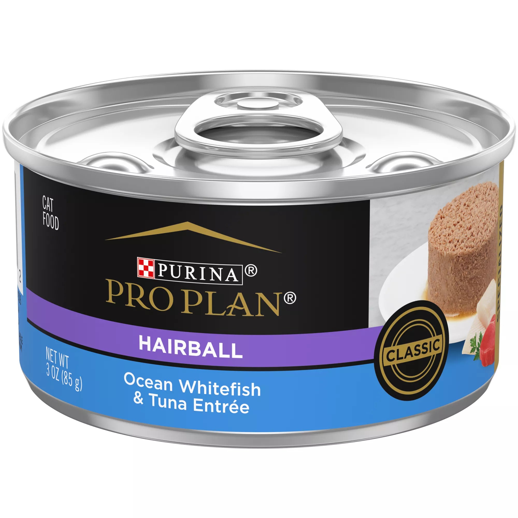 Purina Pro Plan Hairball  Wet Cat Food - Adult - No Artificial Colors or Preservatives, 3 Oz
